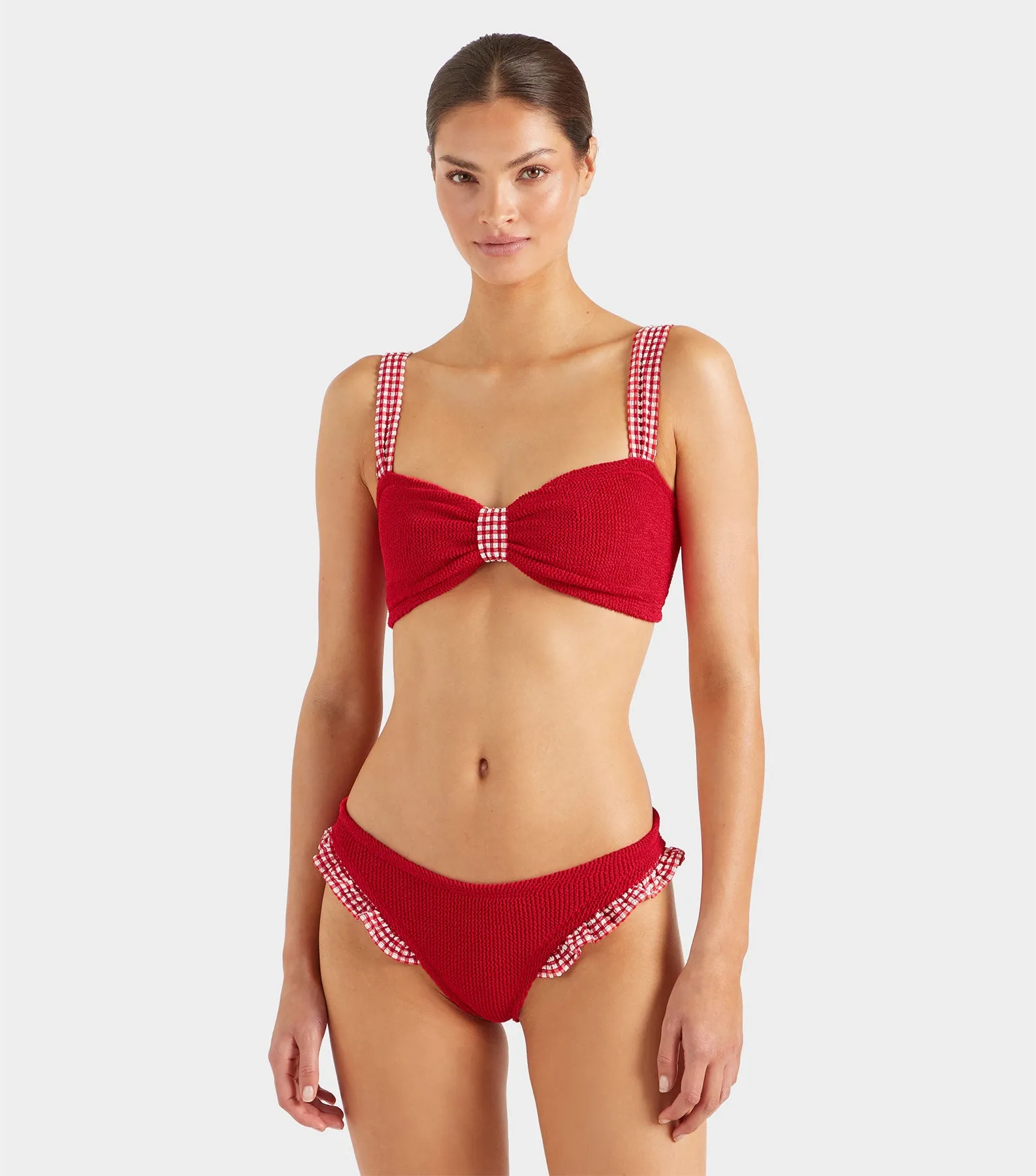 Loretta Bikini - Red Gingham sold by Hunza G product image thumbnail 2