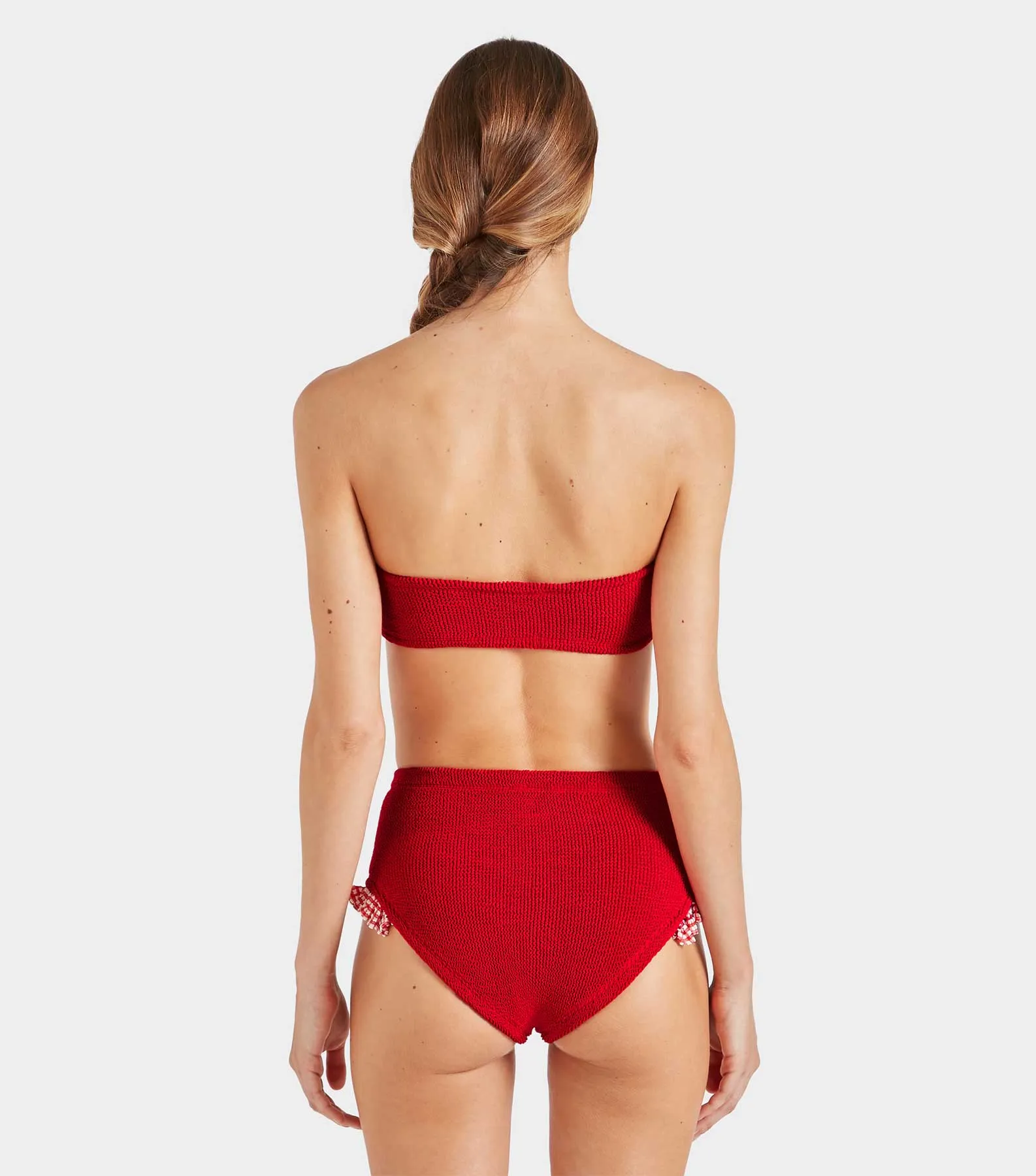Peggy Bikini - Red Gingham sold by Hunza G product image thumbnail 3