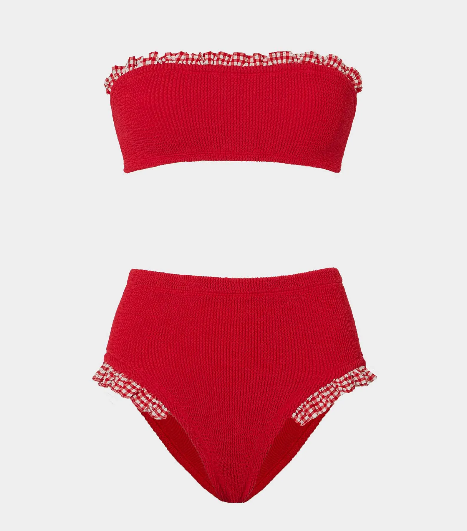 Peggy Bikini - Red Gingham sold by Hunza G