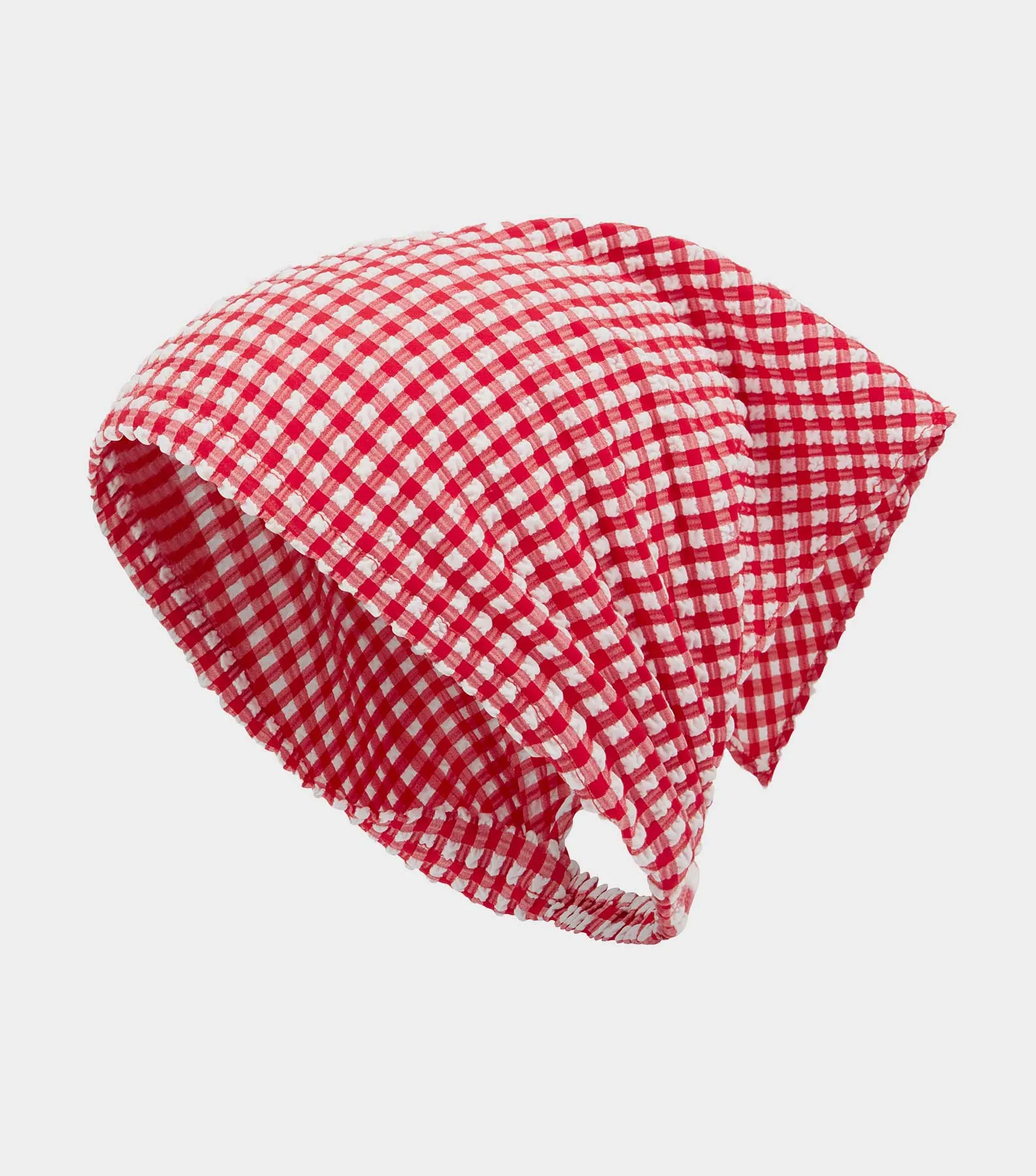 Sofia Gingham Headscarf - Red Gingham sold by Hunza G product image thumbnail 5