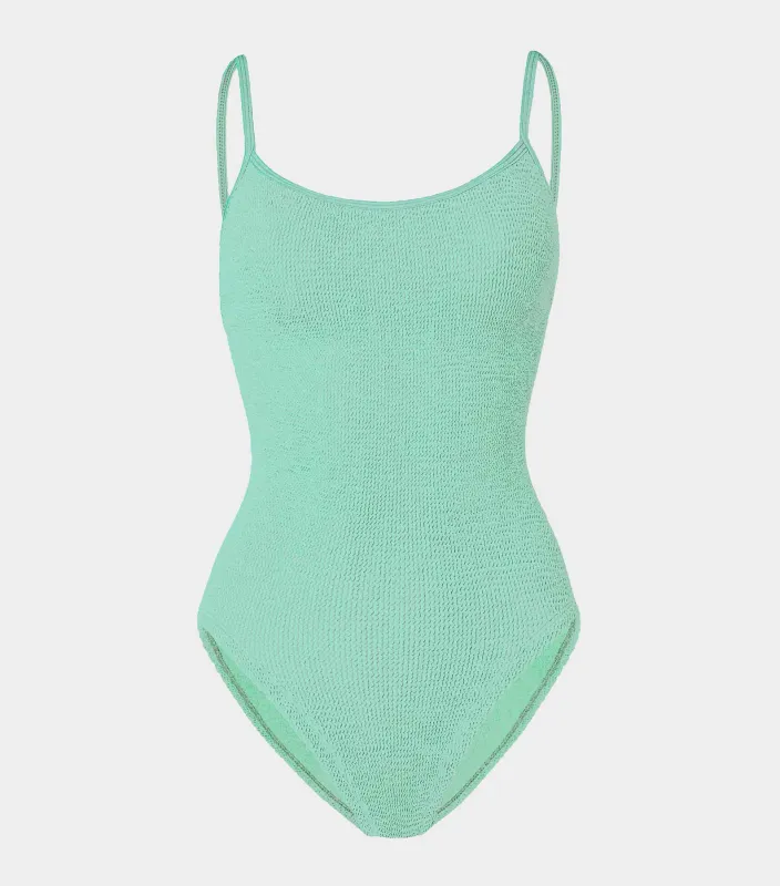Pamela Swim - Metallic Mint sold by Hunza G