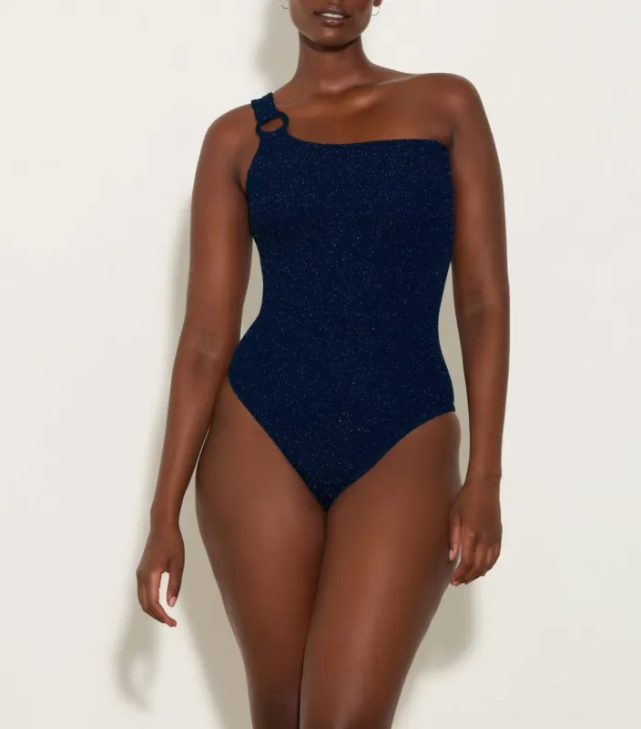 Nina Swim - Navy/Silver sold by Hunza G