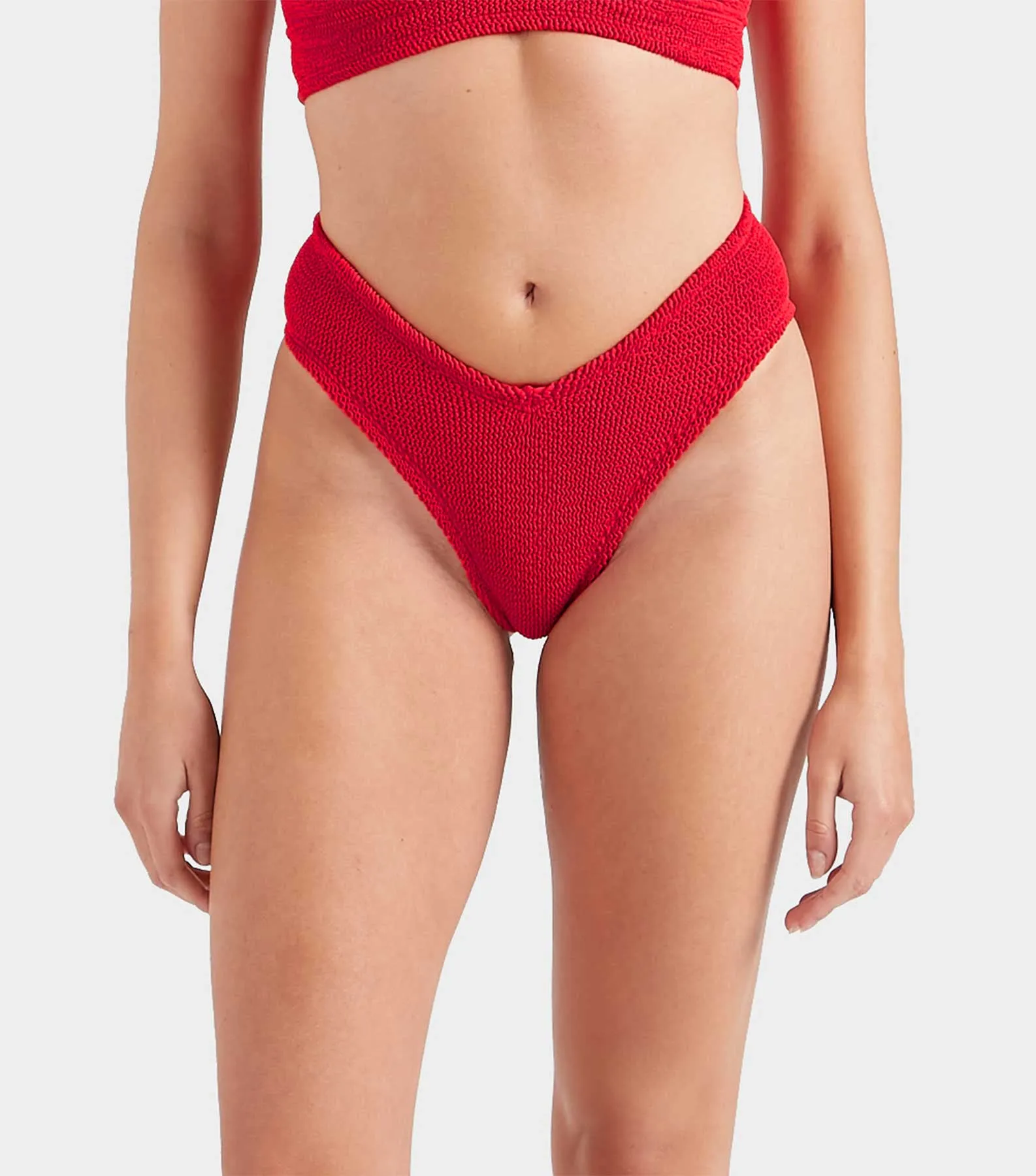 V Waist Bikini Bottom - Red sold by Hunza G product image thumbnail 2