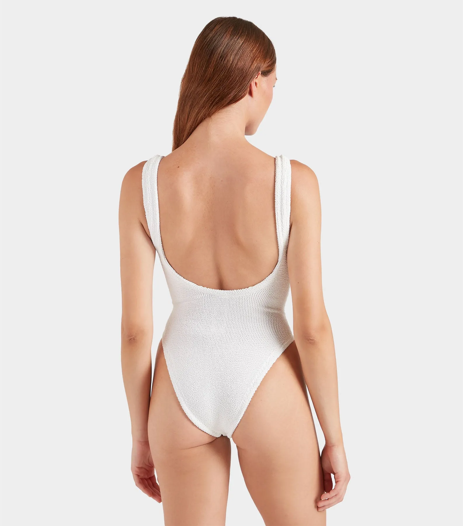 Domino Swim With Pearly Hoops - White sold by Hunza G product image thumbnail 4