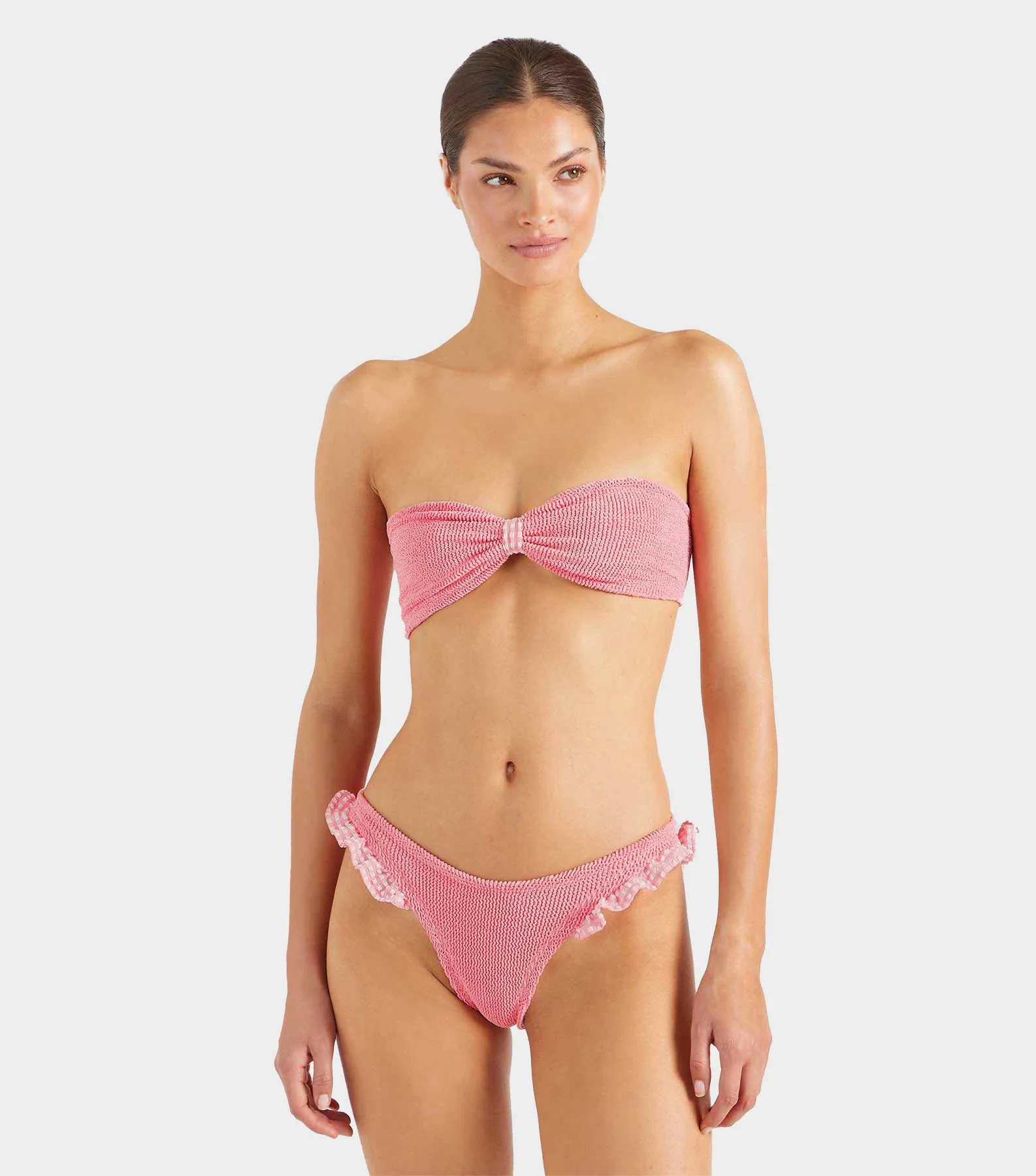 Jean Bikini - Milkshake Gingham sold by Hunza G product image thumbnail 2