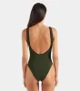 Faye Swim - Metallic Khaki/Black sold by Hunza G