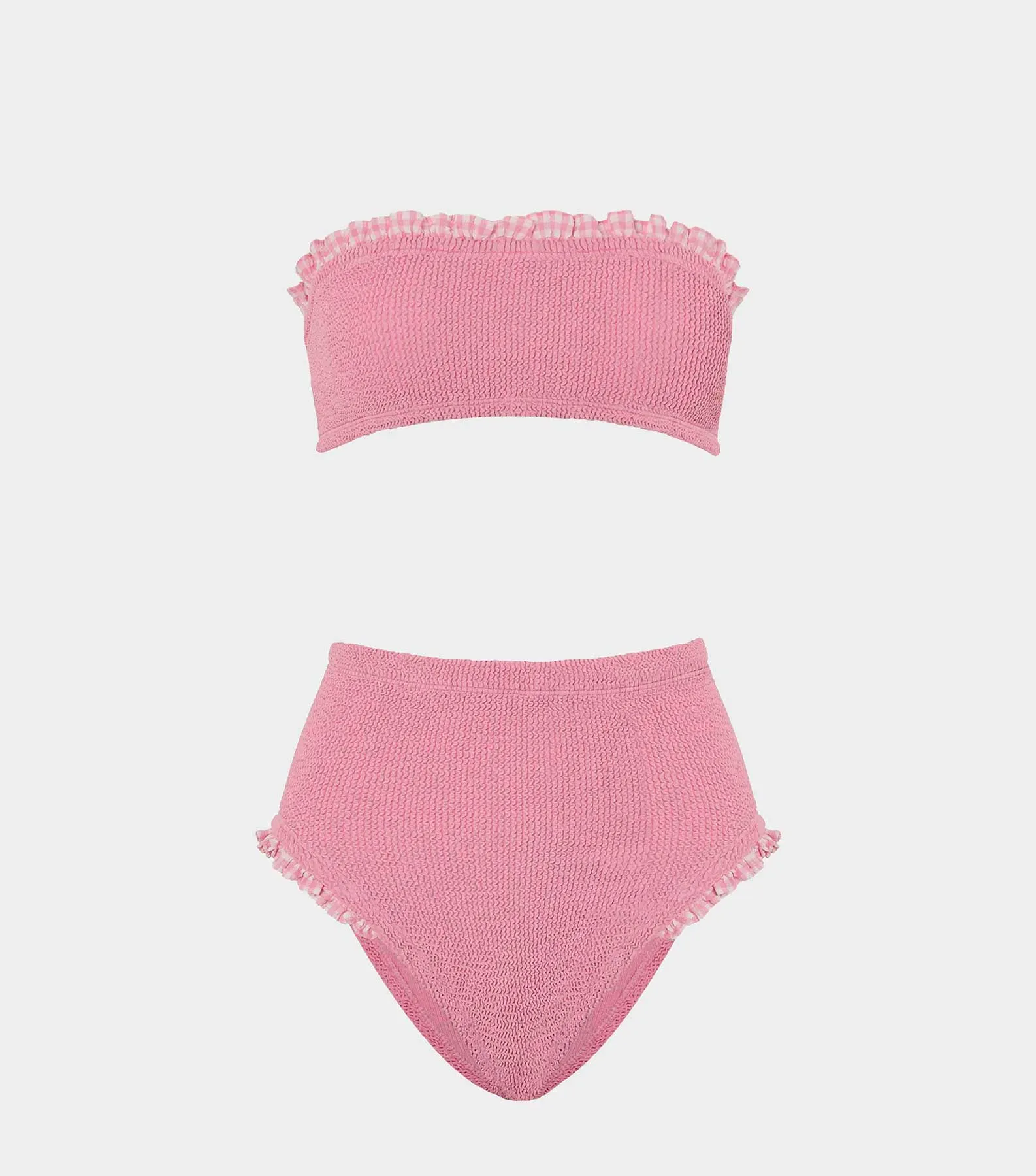 Peggy Bikini - Milkshake Gingham sold by Hunza G