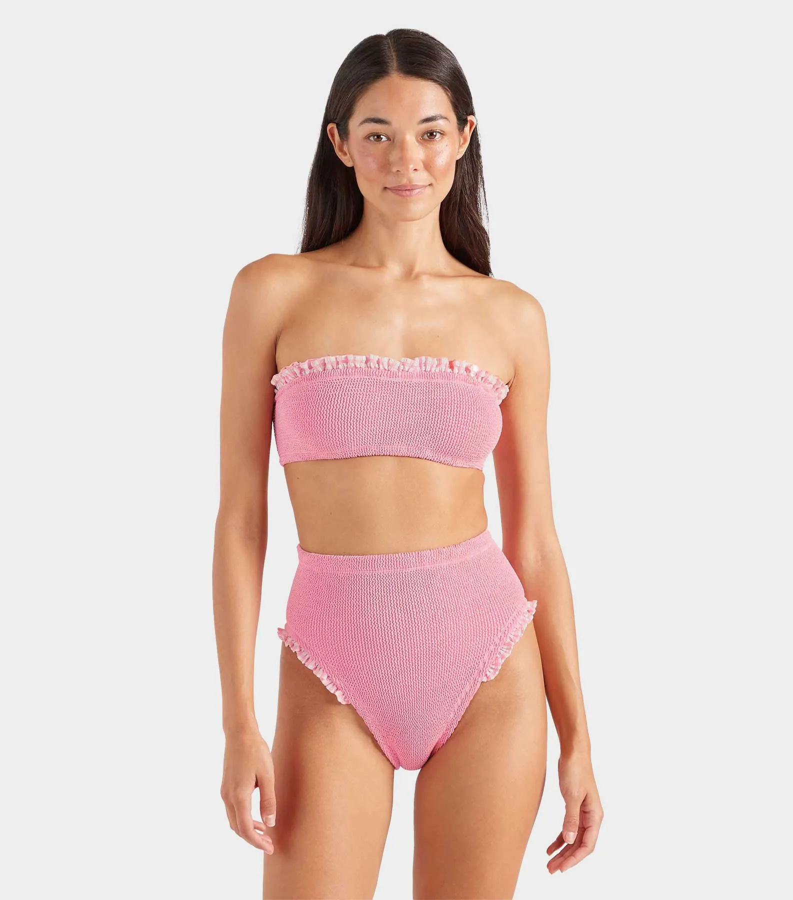 Peggy Bikini - Milkshake Gingham sold by Hunza G product image thumbnail 2