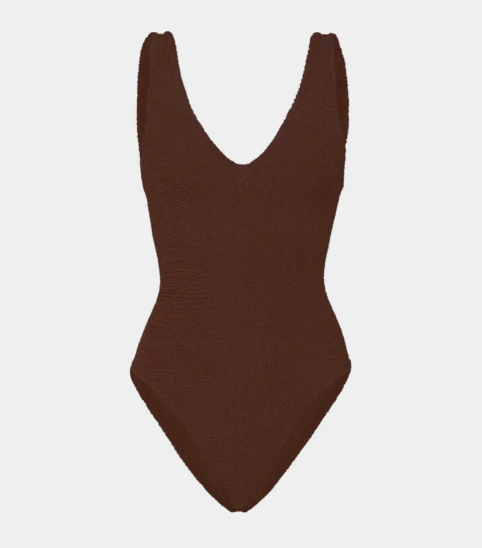 Sadie Swim - Metallic Chocolate sold by Hunza G