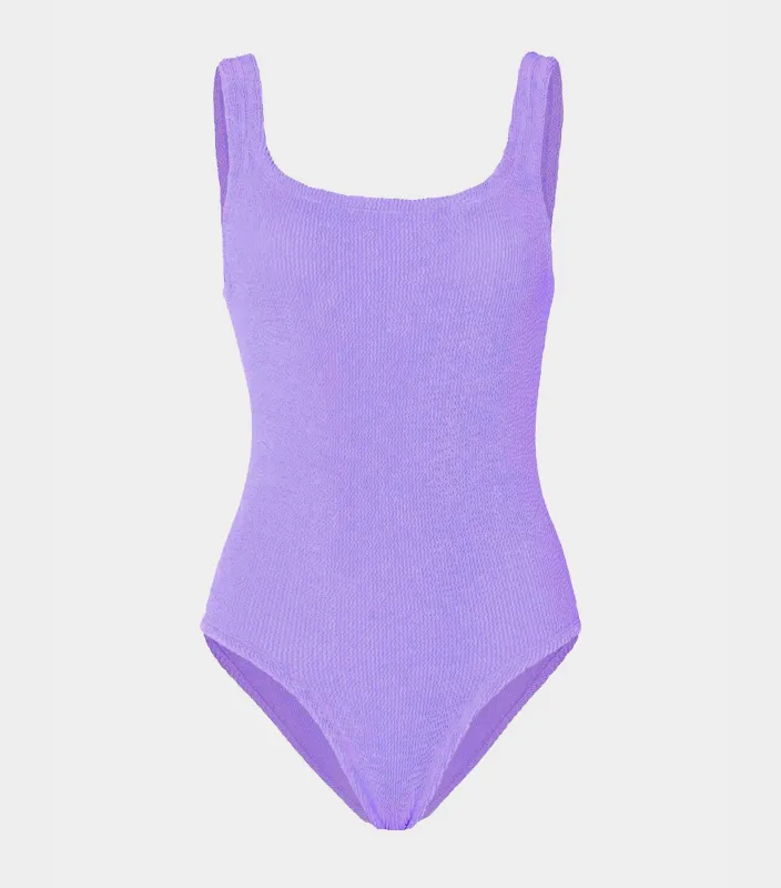 Coverage Square Neck Swim - Lilac sold by Hunza G