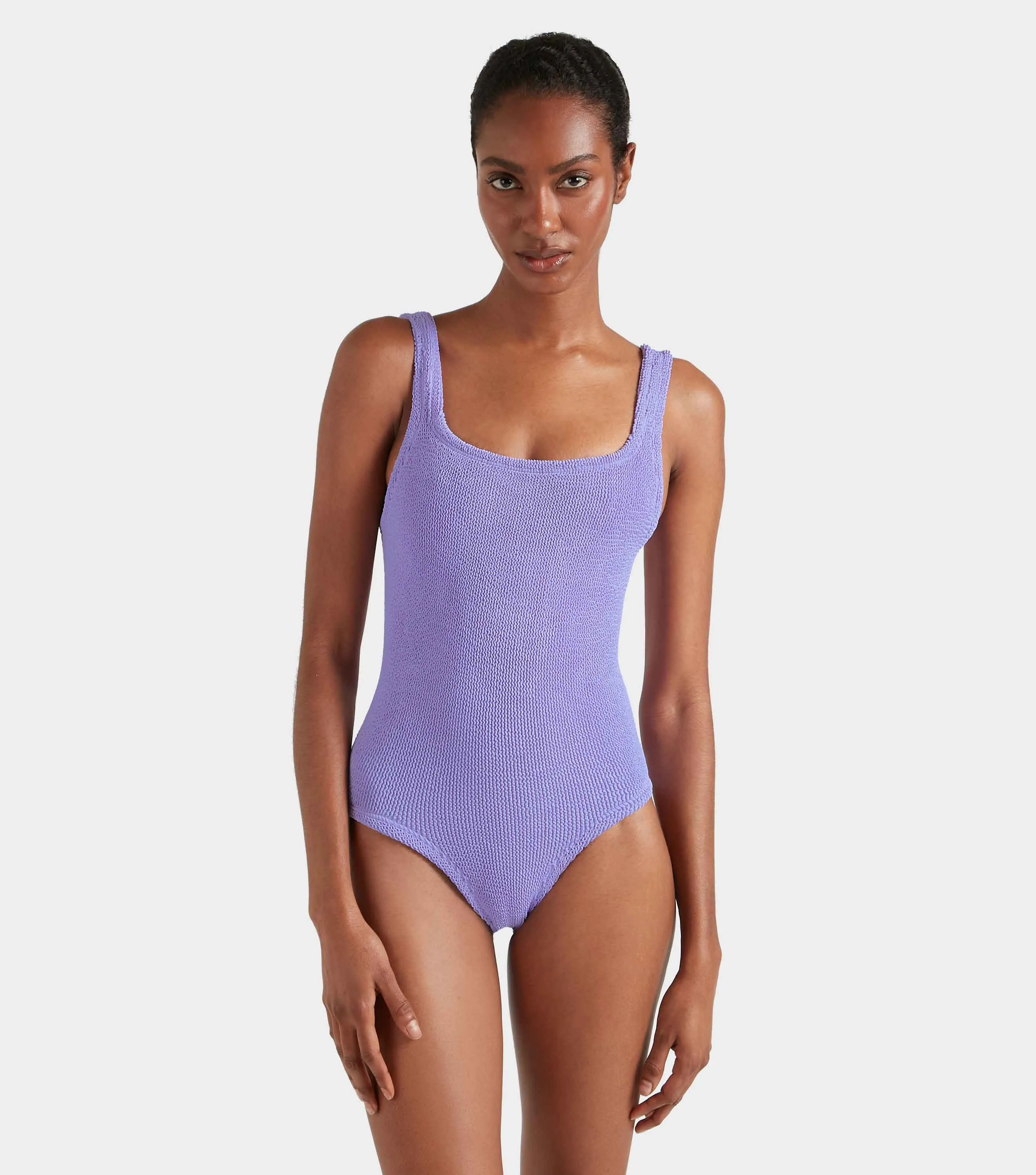 Coverage Square Neck Swim - Lilac sold by Hunza G product image thumbnail 3