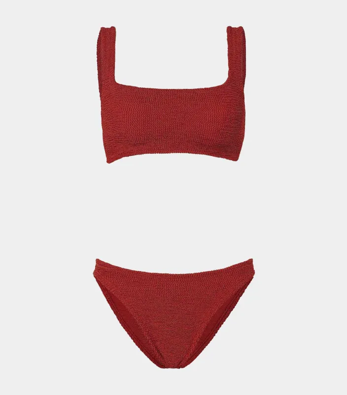 Xandra Bikini - Metallic Chestnut sold by Hunza G