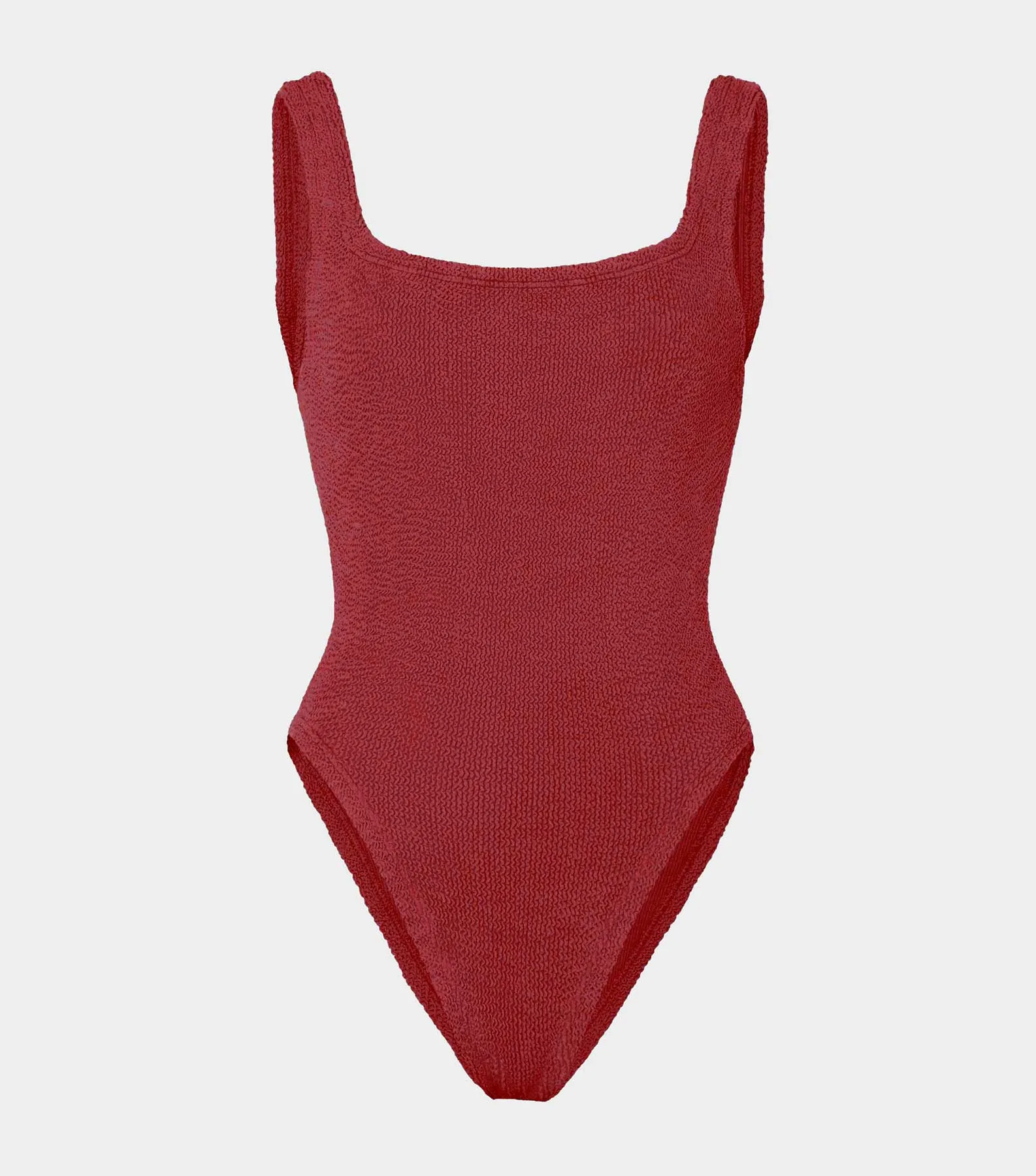 Square Neck Swim - Metallic Chestnut sold by Hunza G