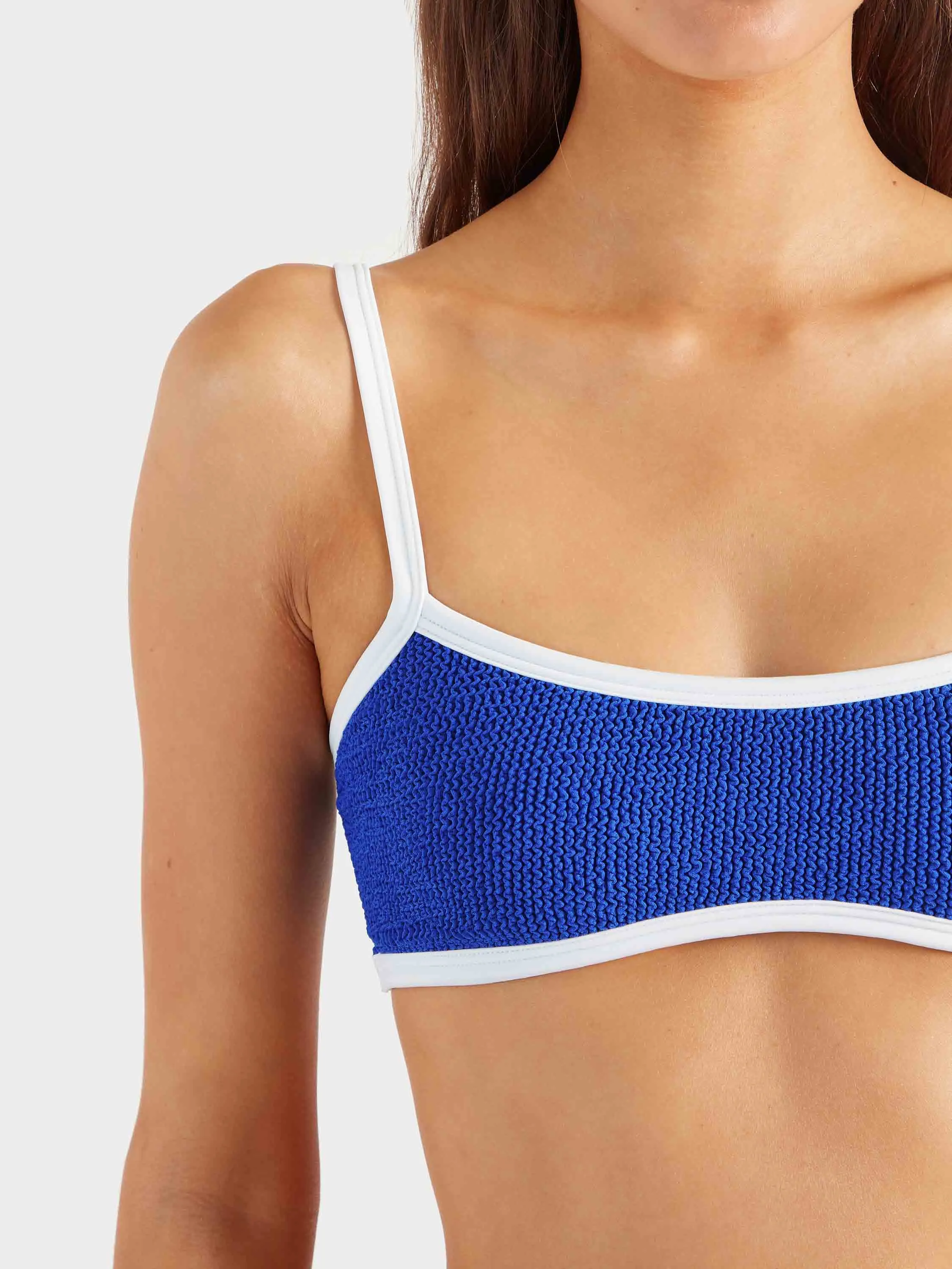 Tyler Bikini - Royal Blue/White sold by Hunza G product image thumbnail 4