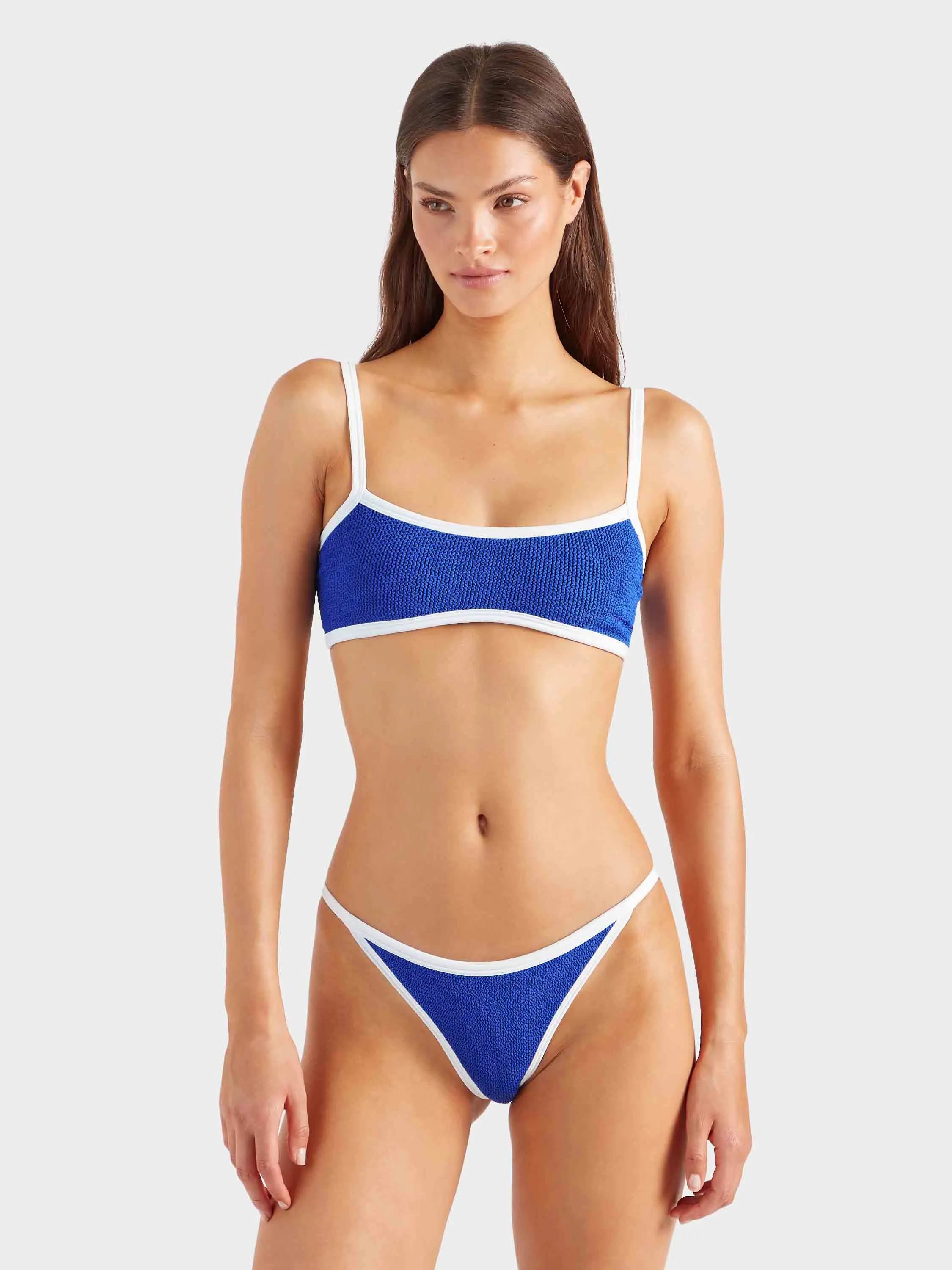 Tyler Bikini - Royal Blue/White sold by Hunza G product image thumbnail 2