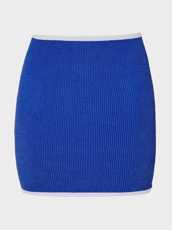 Devyn Swimskirt/Tube Top - Royal Blue/White sold by Hunza G