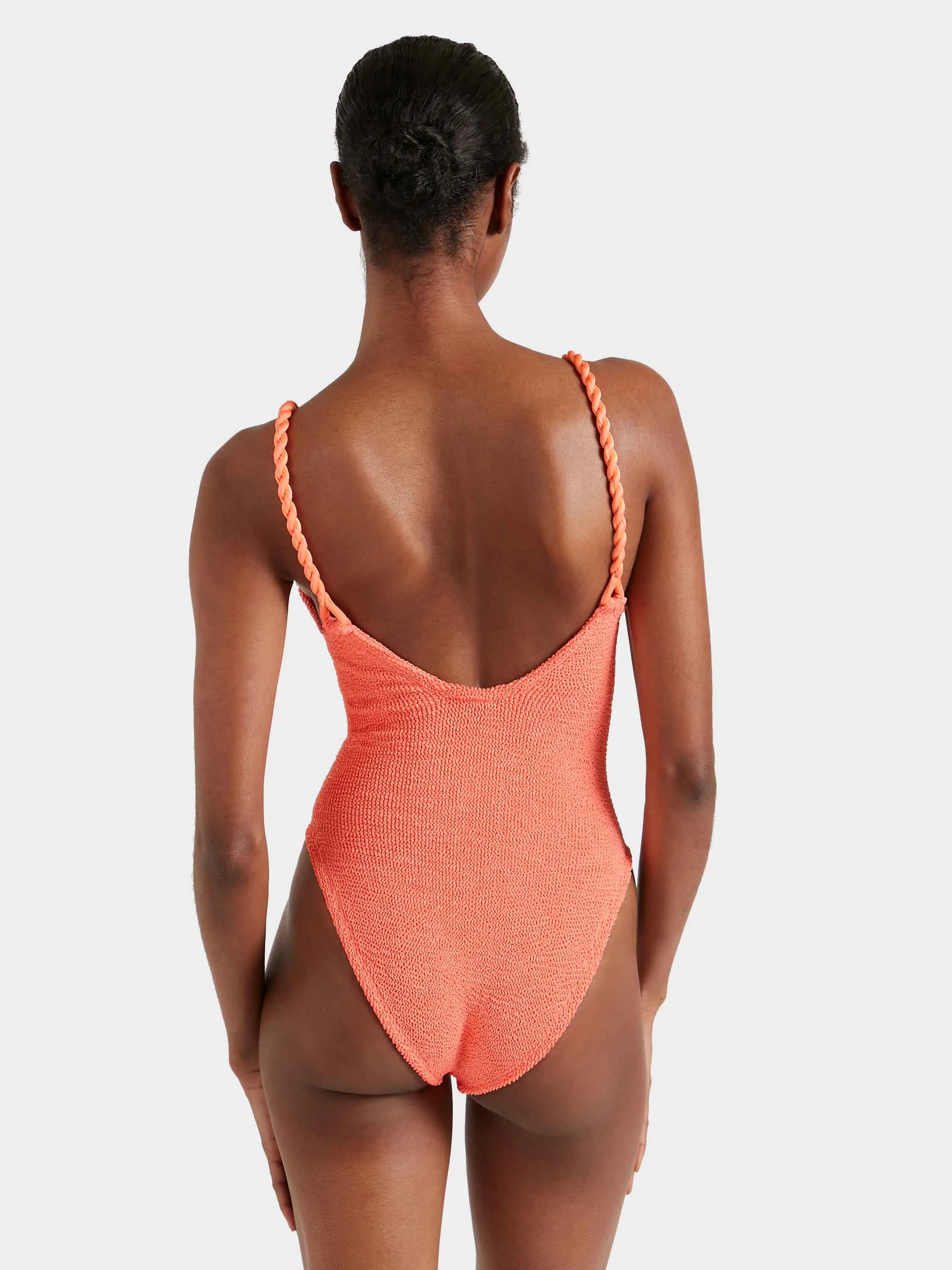 For La Samanna, A Belmond Hotel Camille Swim - Metallic Coral sold by Hunza G product image thumbnail 2