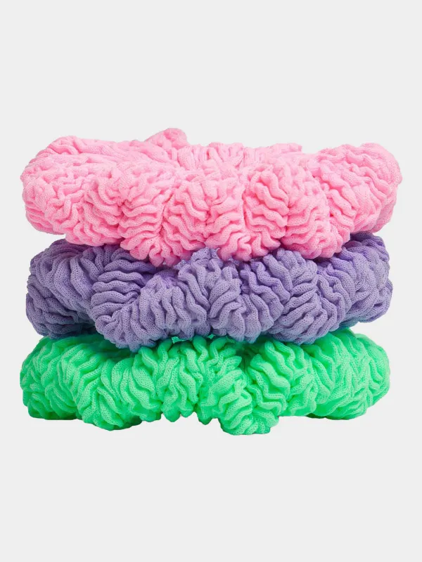 3 Pack Scrunchies - Bubblegum/Lilac/Lime made by Hunza G