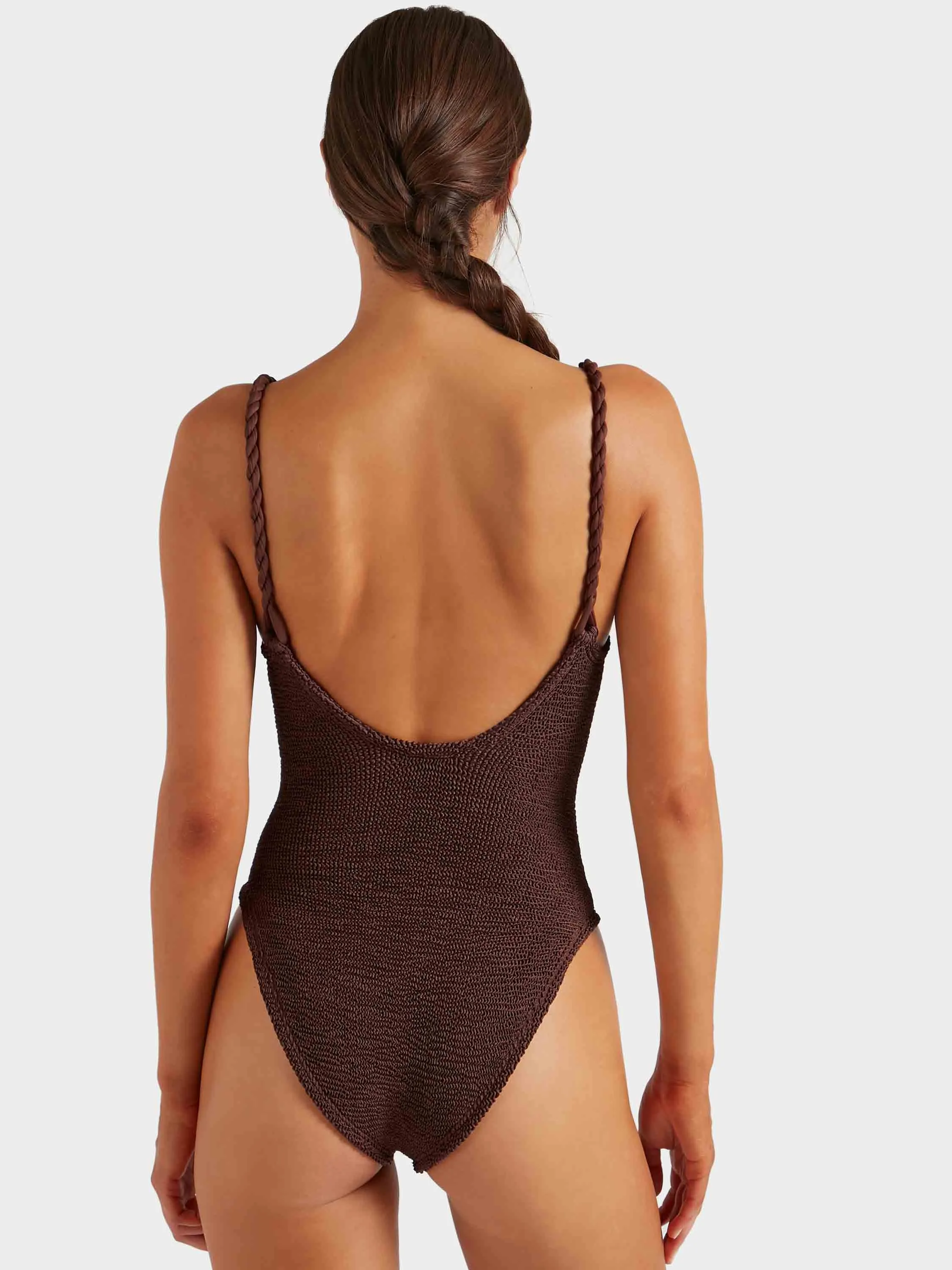 Camille Swim - Metallic Chocolate sold by Hunza G product image thumbnail 2