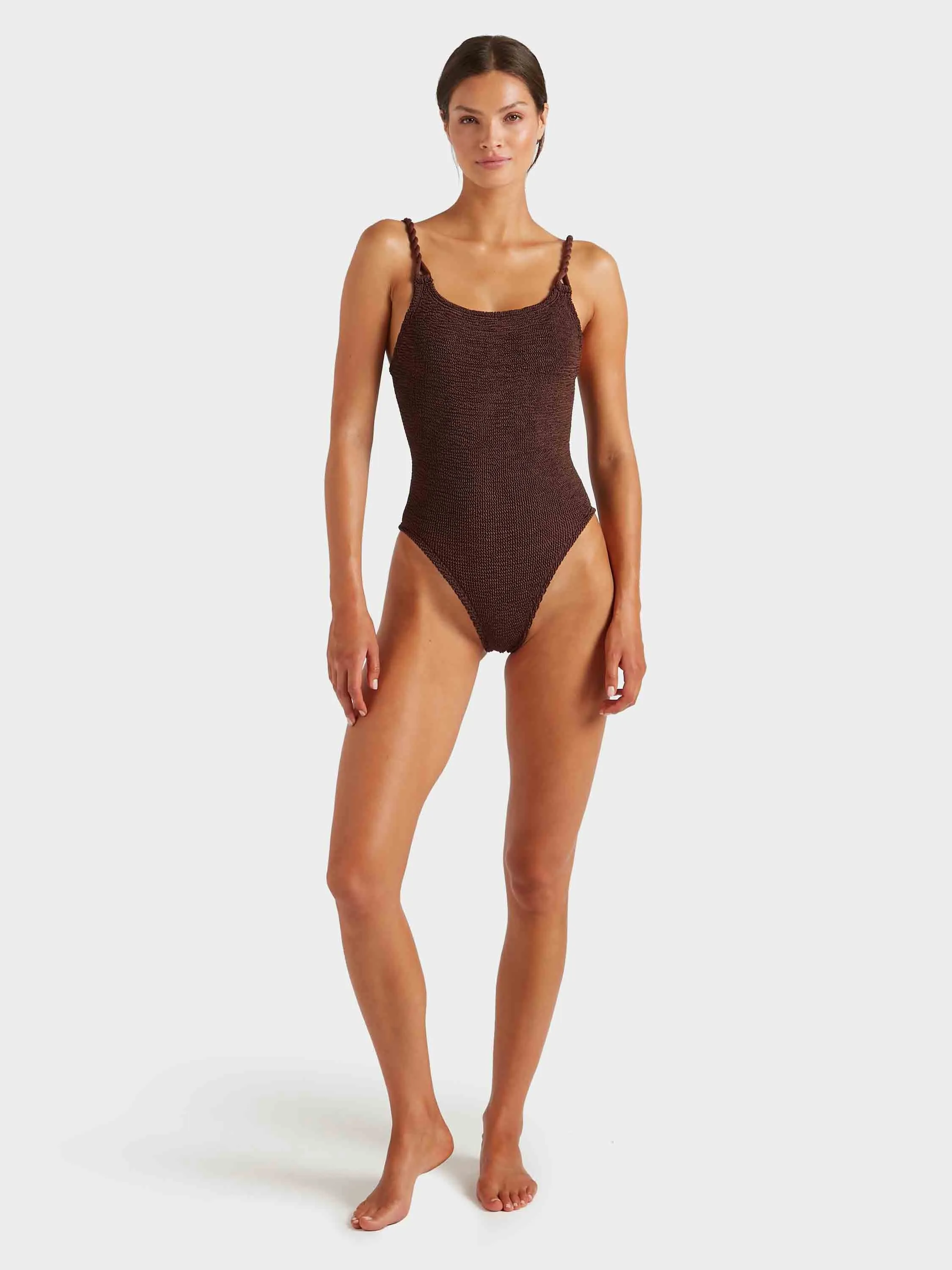 Camille Swim - Metallic Chocolate sold by Hunza G product image thumbnail 4