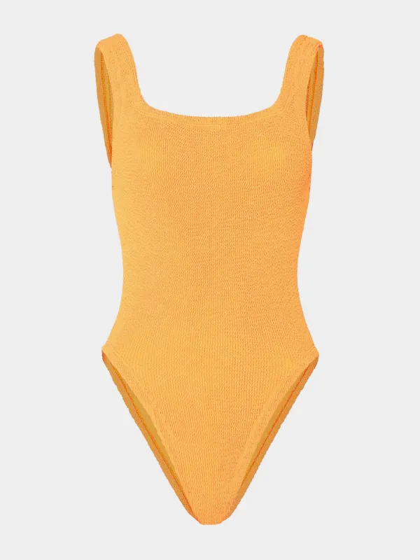 Square Neck Swim - Mango Sorbet sold by Hunza G