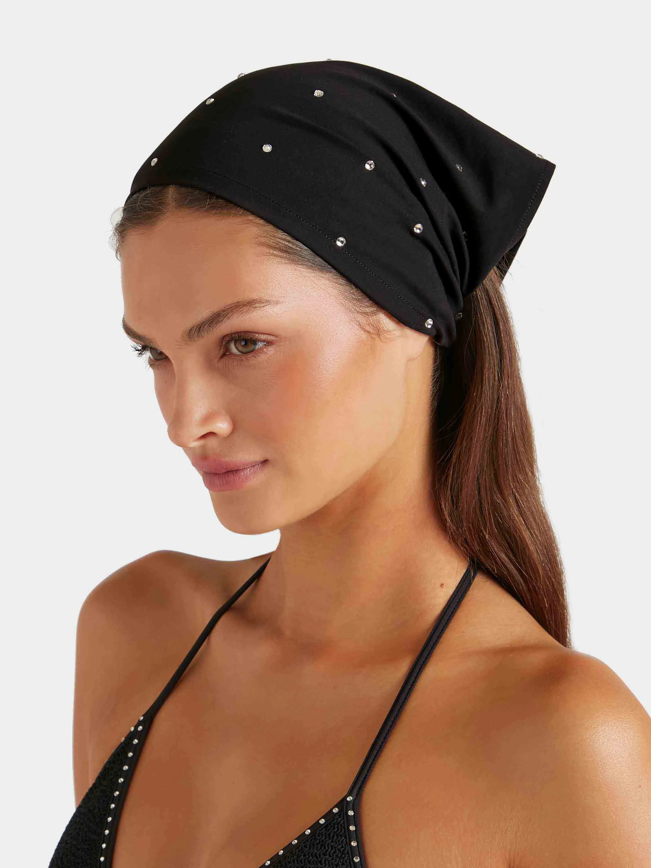 Sofia Swarovski® UPF 50+ Headscarf - Black sold by Hunza G product image thumbnail 5