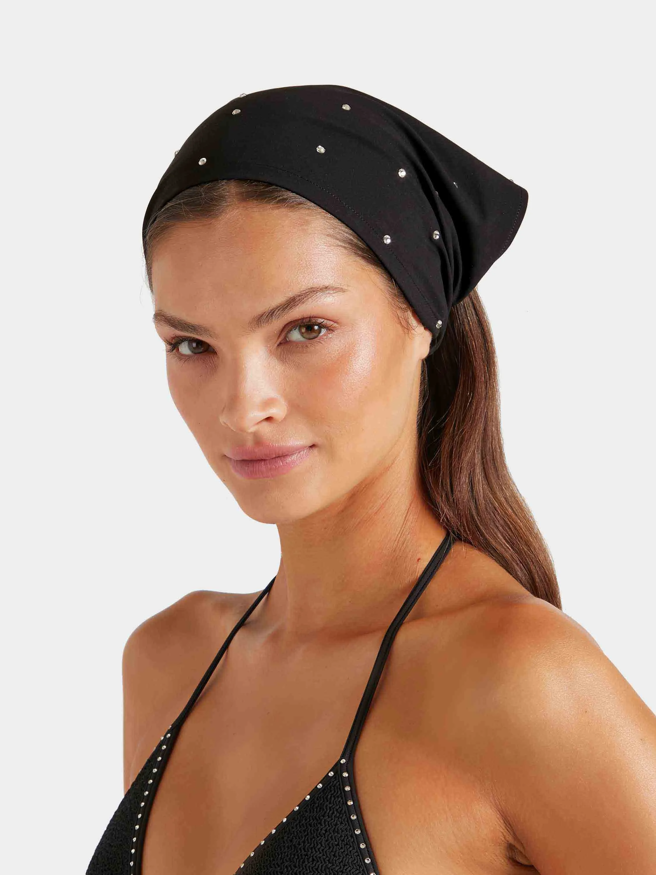 Sofia Swarovski® UPF 50+ Headscarf - Black sold by Hunza G product image thumbnail 3