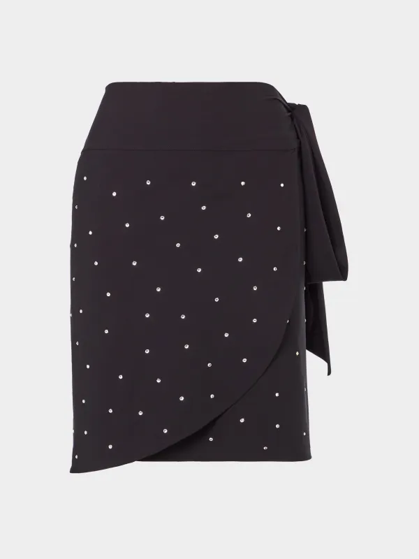 Short UPF 50+ Swarovski® Sarong - Black made by Hunza G