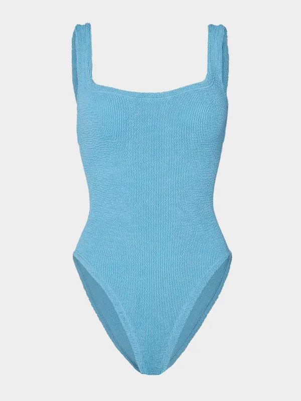 Square Neck Swim - Sky Blue sold by Hunza G