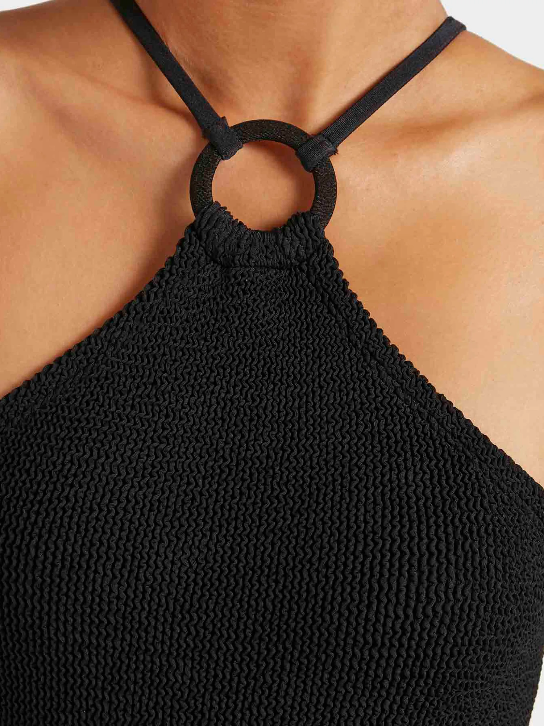 Jasmine Swim With Tonal Hoop - Black sold by Hunza G product image thumbnail 5
