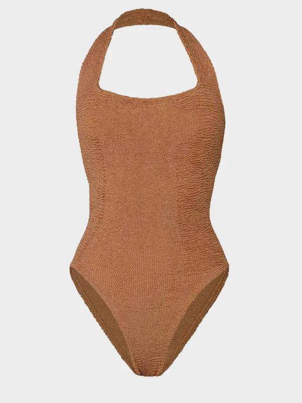 Sandy Swim - Metallic Cocoa made by Hunza G