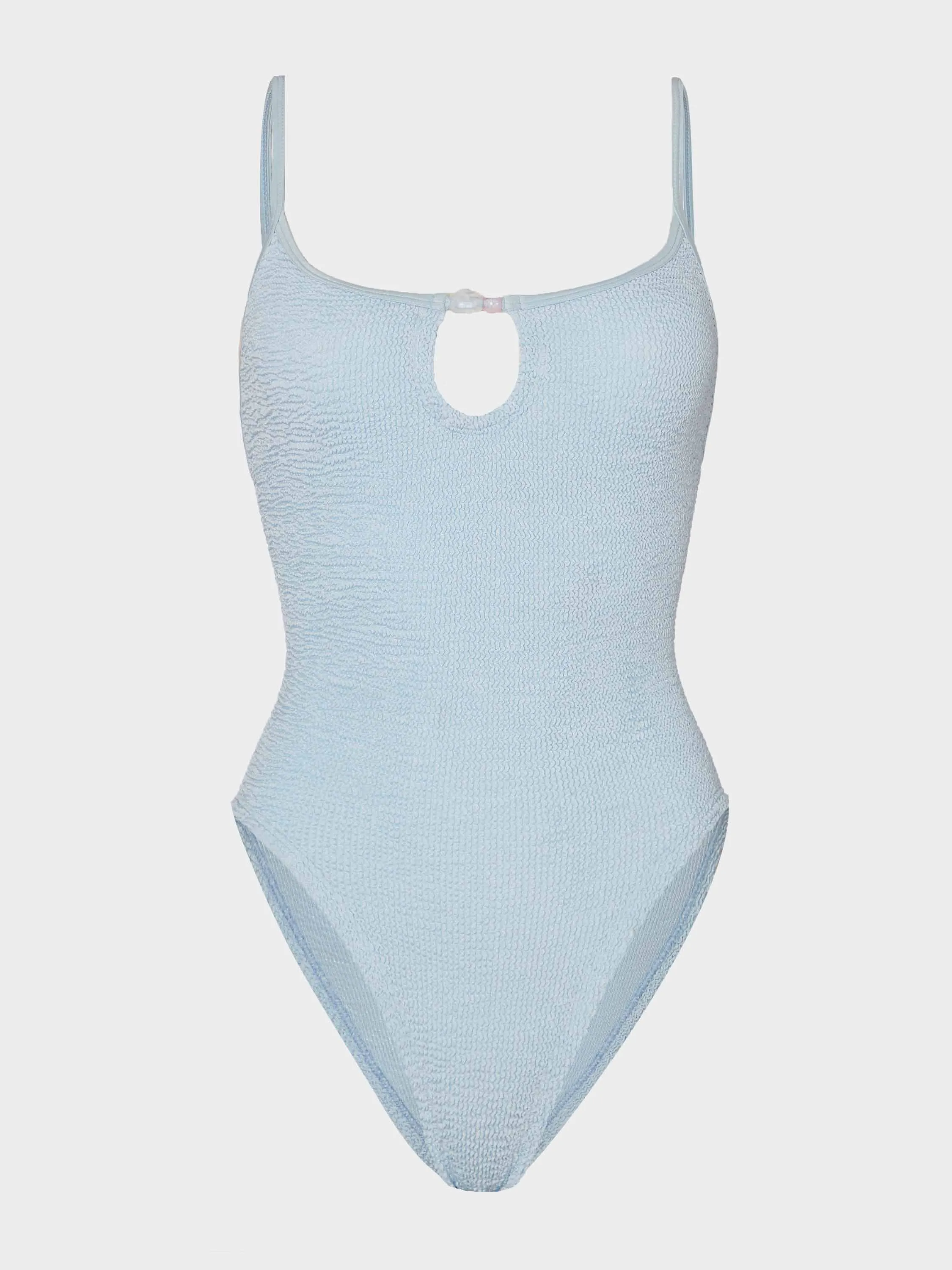 Mia Beaded Swim - Metallic Ice Blue sold by Hunza G