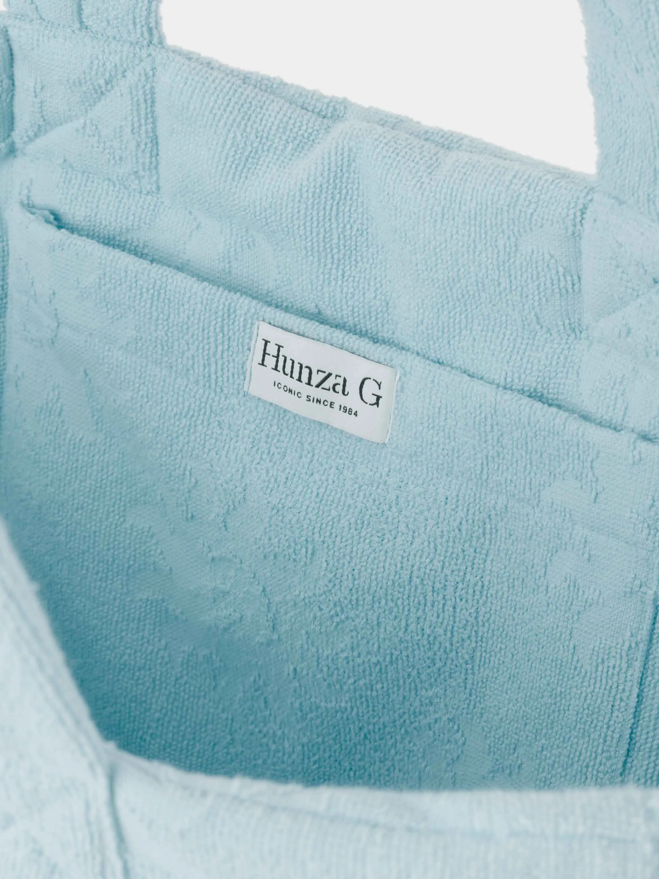 Sunny Towelling Beach Bag - Ice Blue sold by Hunza G product image thumbnail 4