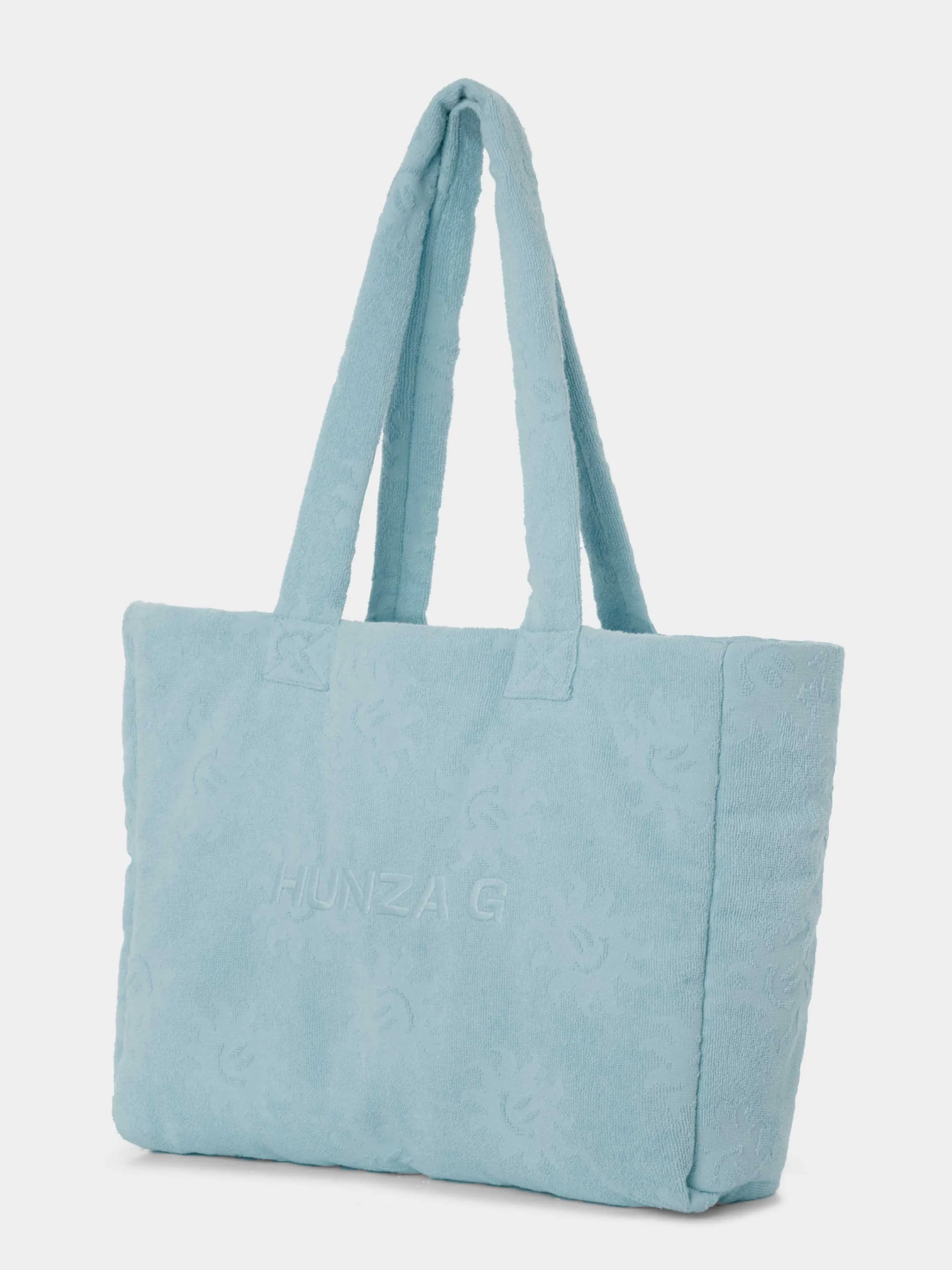 Sunny Towelling Beach Bag - Ice Blue sold by Hunza G product image thumbnail 2