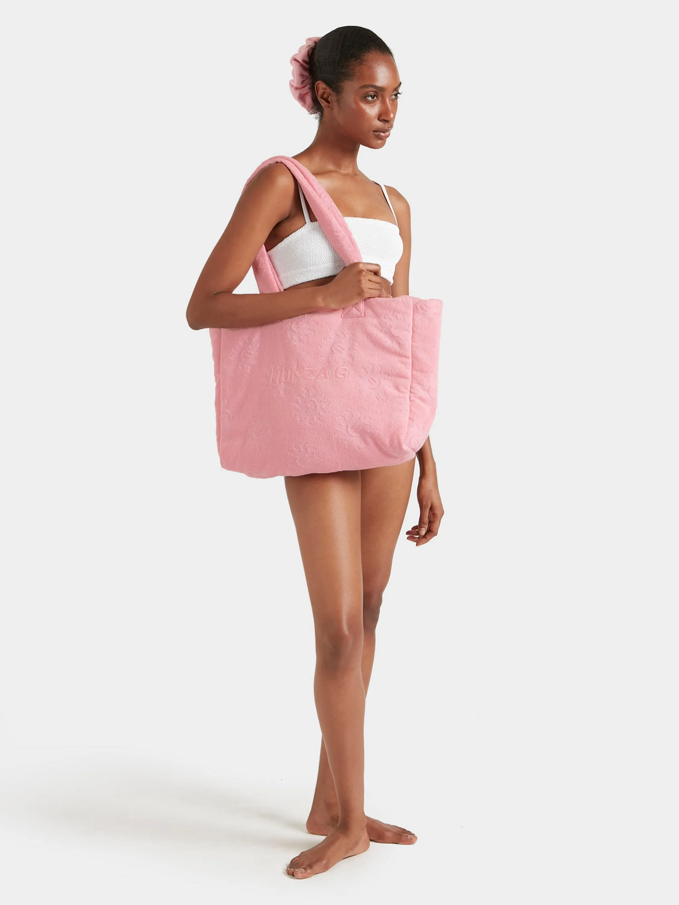 Sunny Towelling Beach Bag - Pink sold by Hunza G product image thumbnail 3