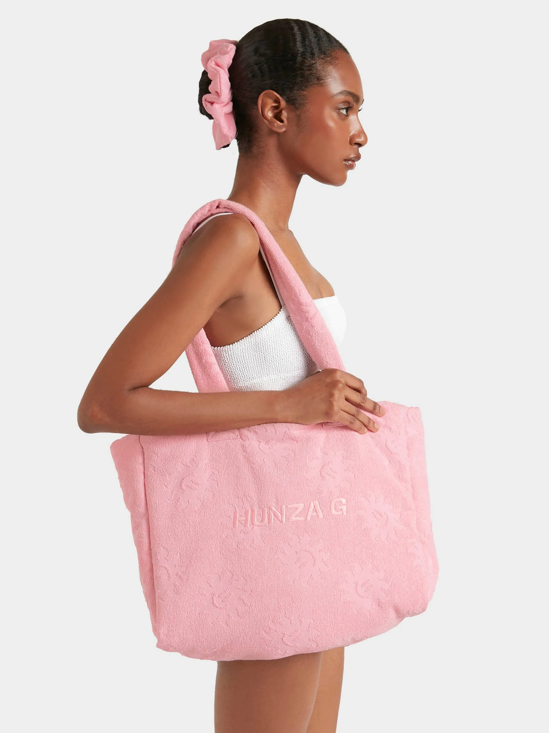 Sunny Towelling Beach Bag - Pink sold by Hunza G product image thumbnail 2