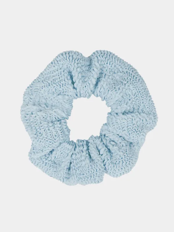 Scrunchie - Metallic Ice Blue made by Hunza G