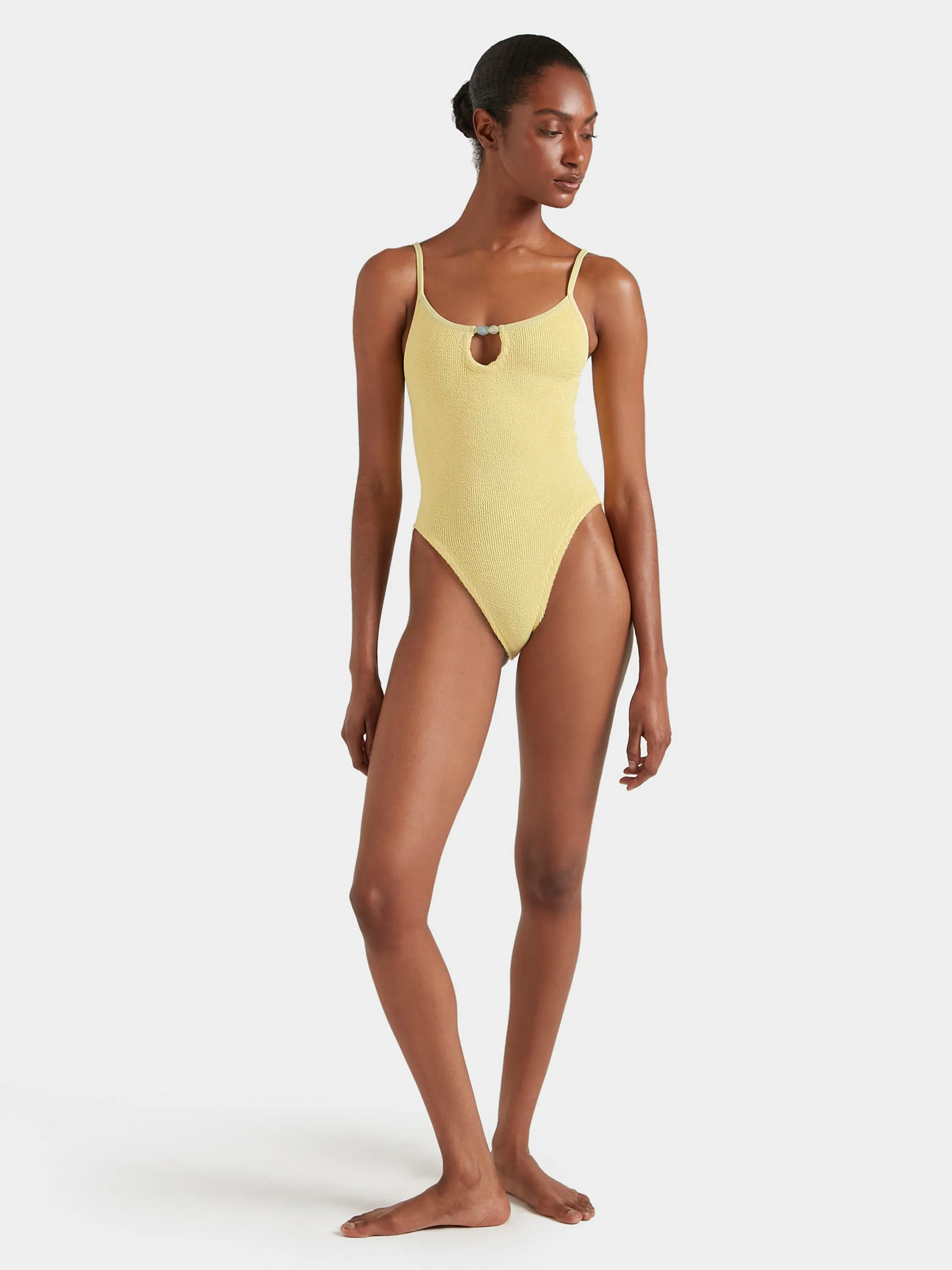 Mia Beaded Swim - Butter sold by Hunza G product image thumbnail 4