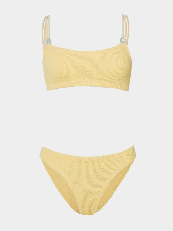 Cassie Beaded Bikini - Butter made by Hunza G