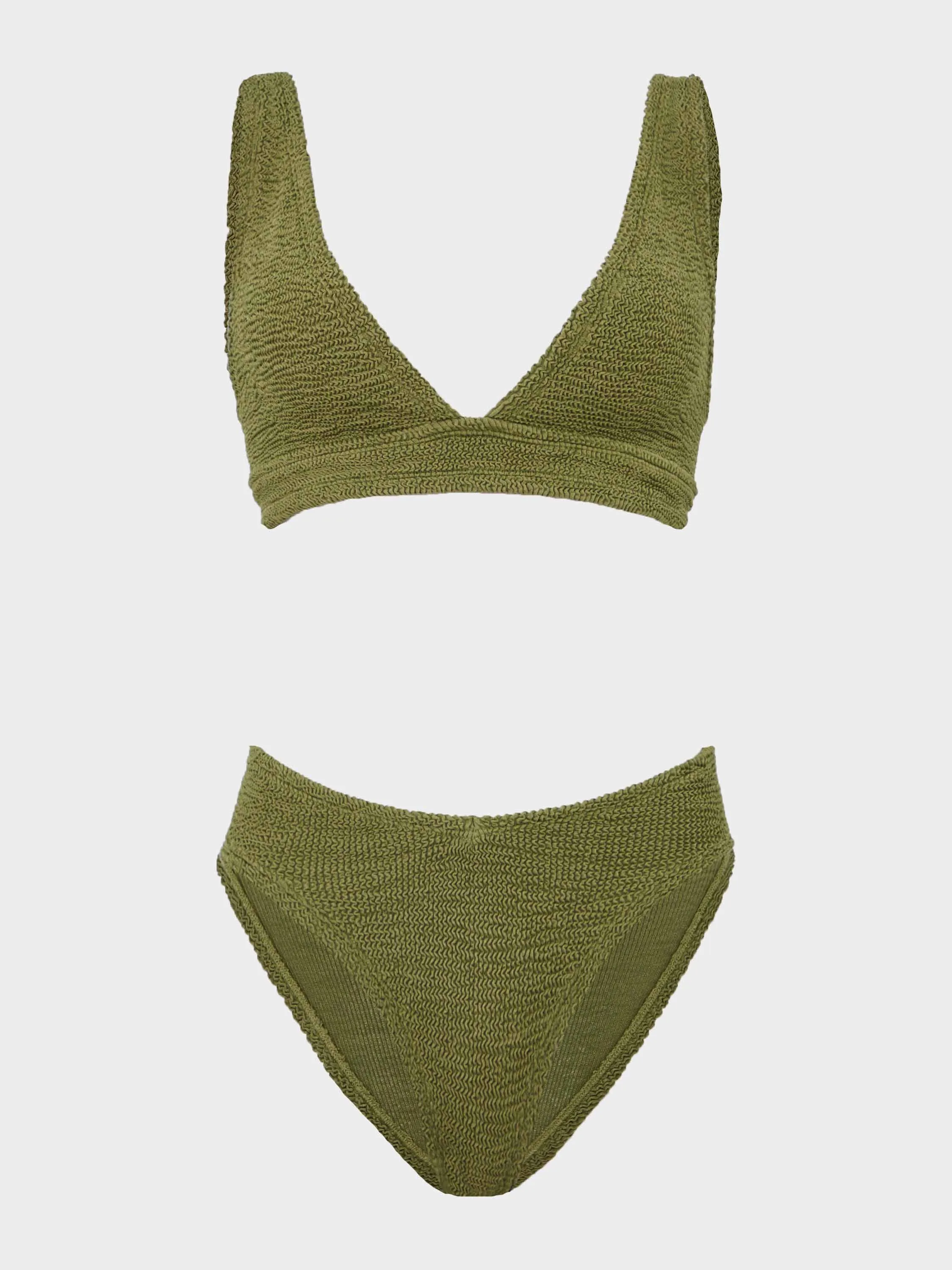 Angel Bikini - Metallic Moss sold by Hunza G