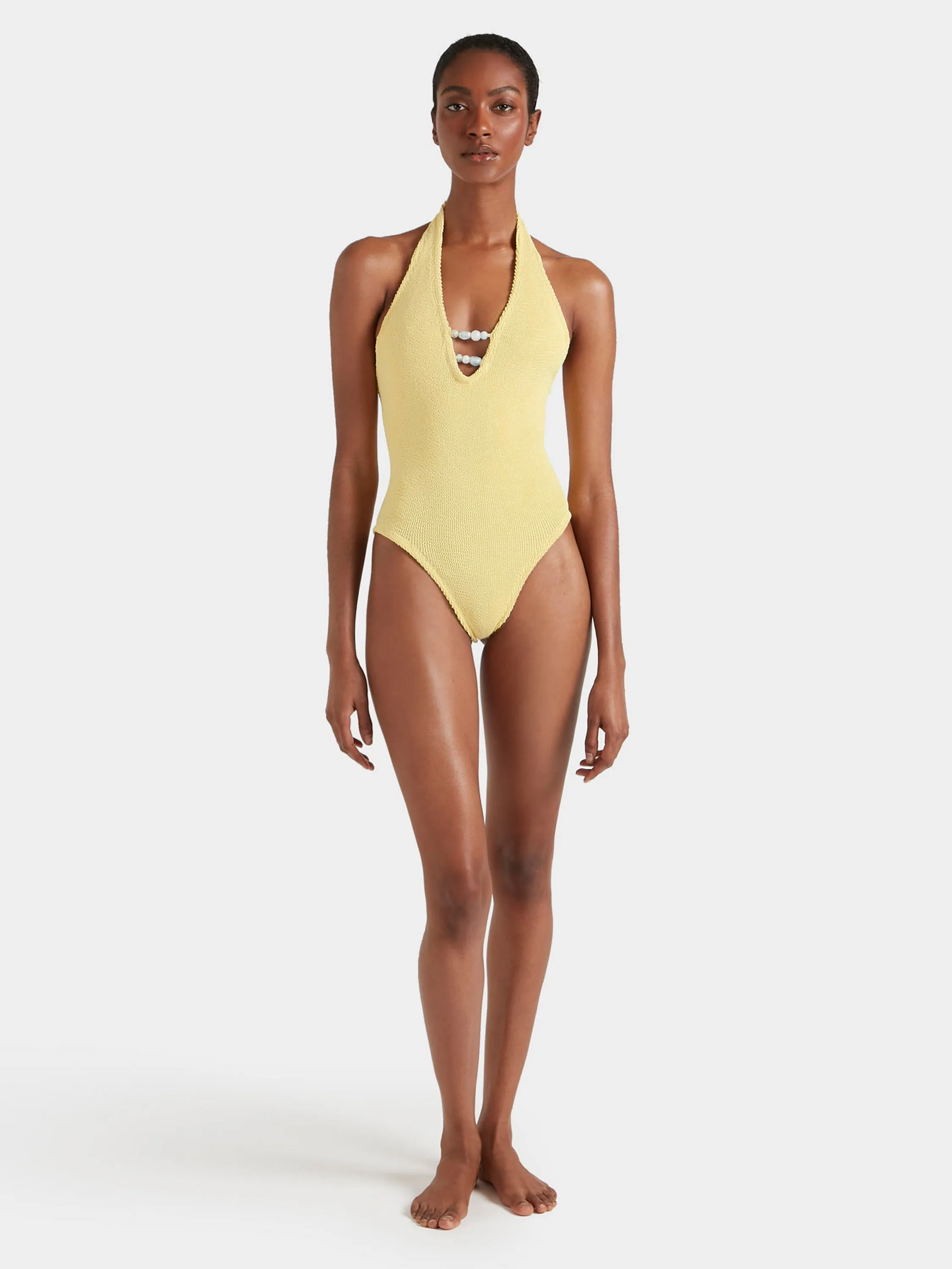 Adriana Beaded Swim - Butter sold by Hunza G product image thumbnail 5