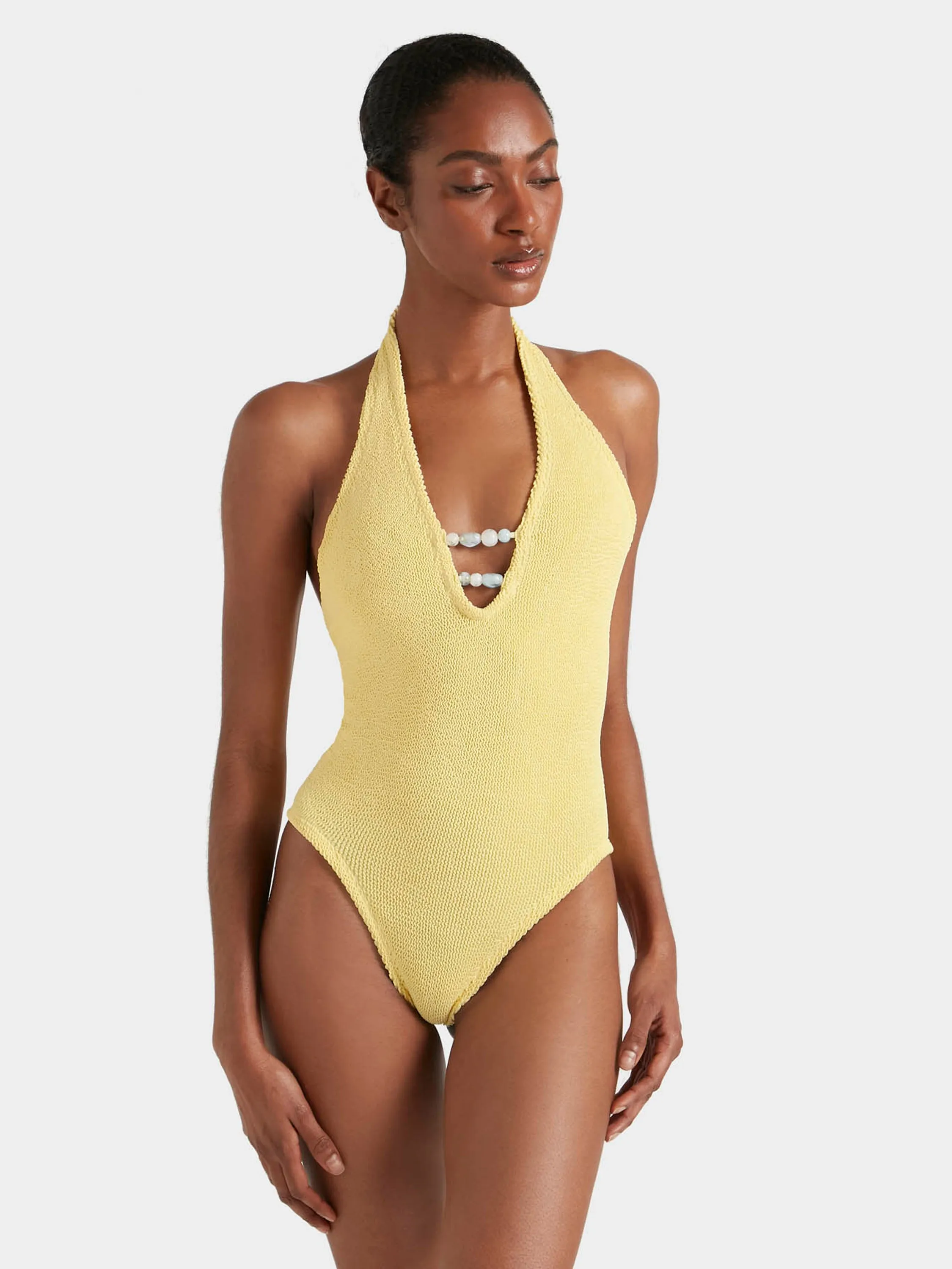 Adriana Beaded Swim - Butter sold by Hunza G product image thumbnail 2