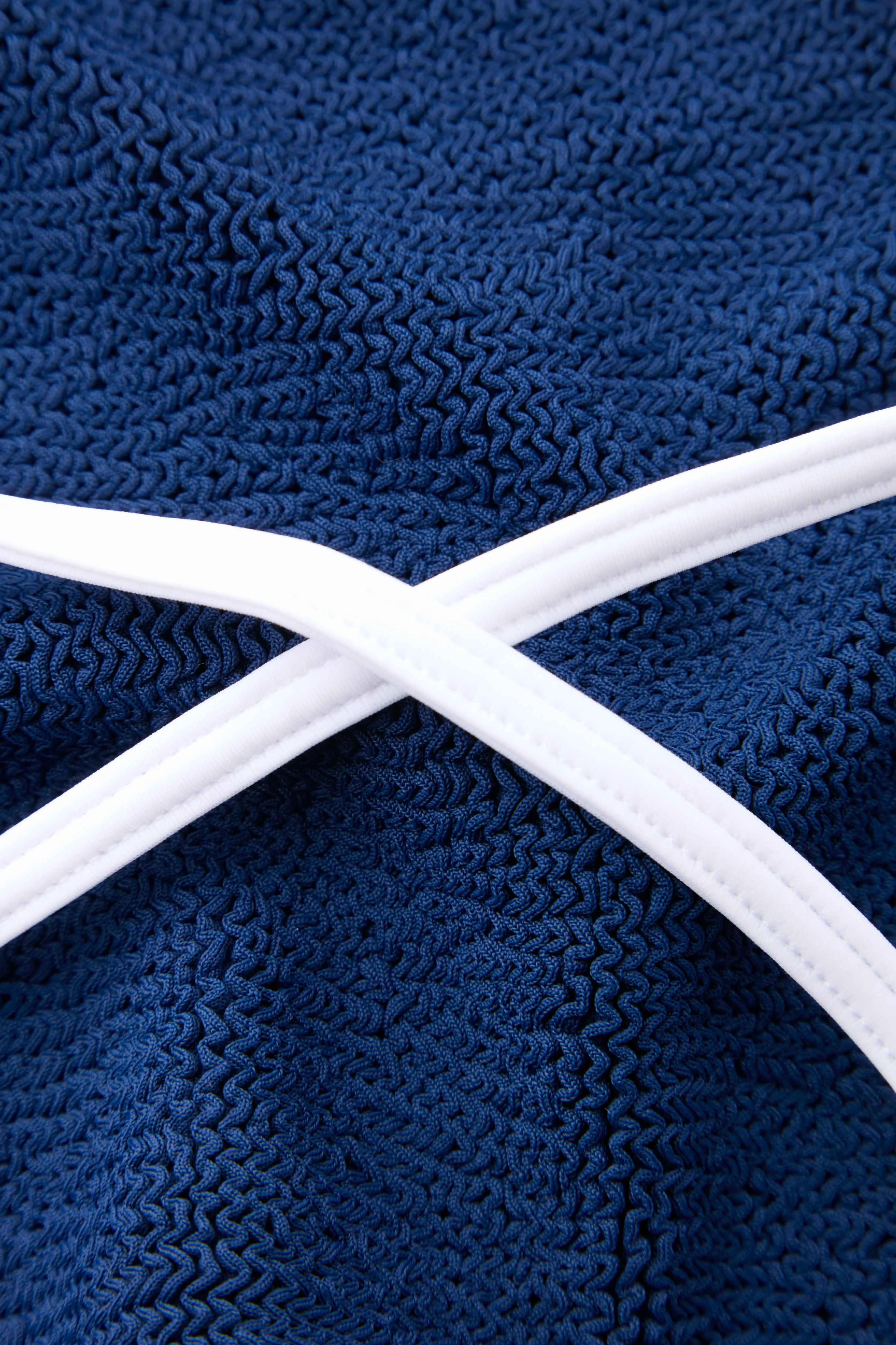 Gina Bikini Contrast - Navy/White sold by Hunza G product image thumbnail 2