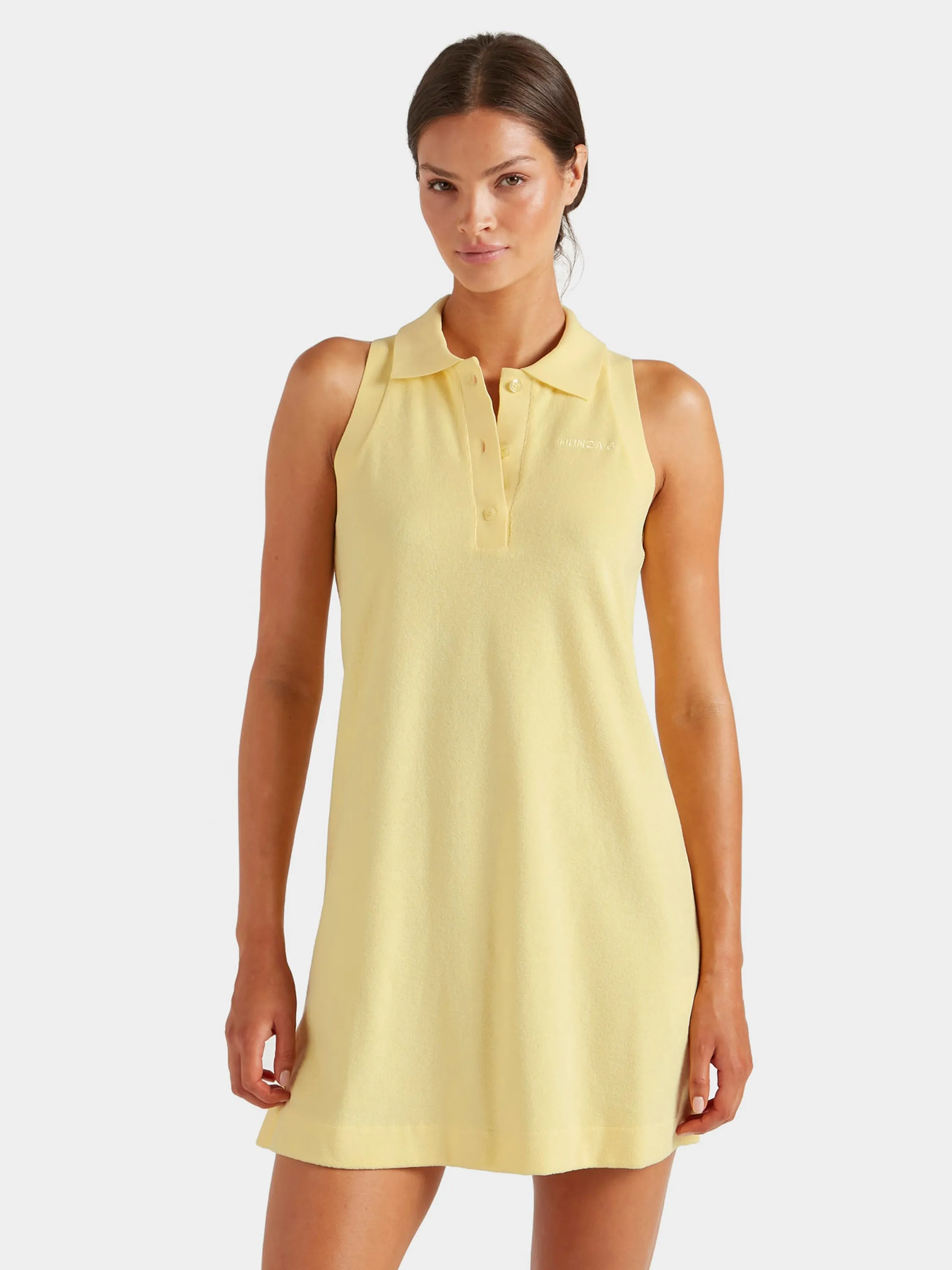 Terry Towelling Tennis Dress - Butter sold by Hunza G product image thumbnail 2