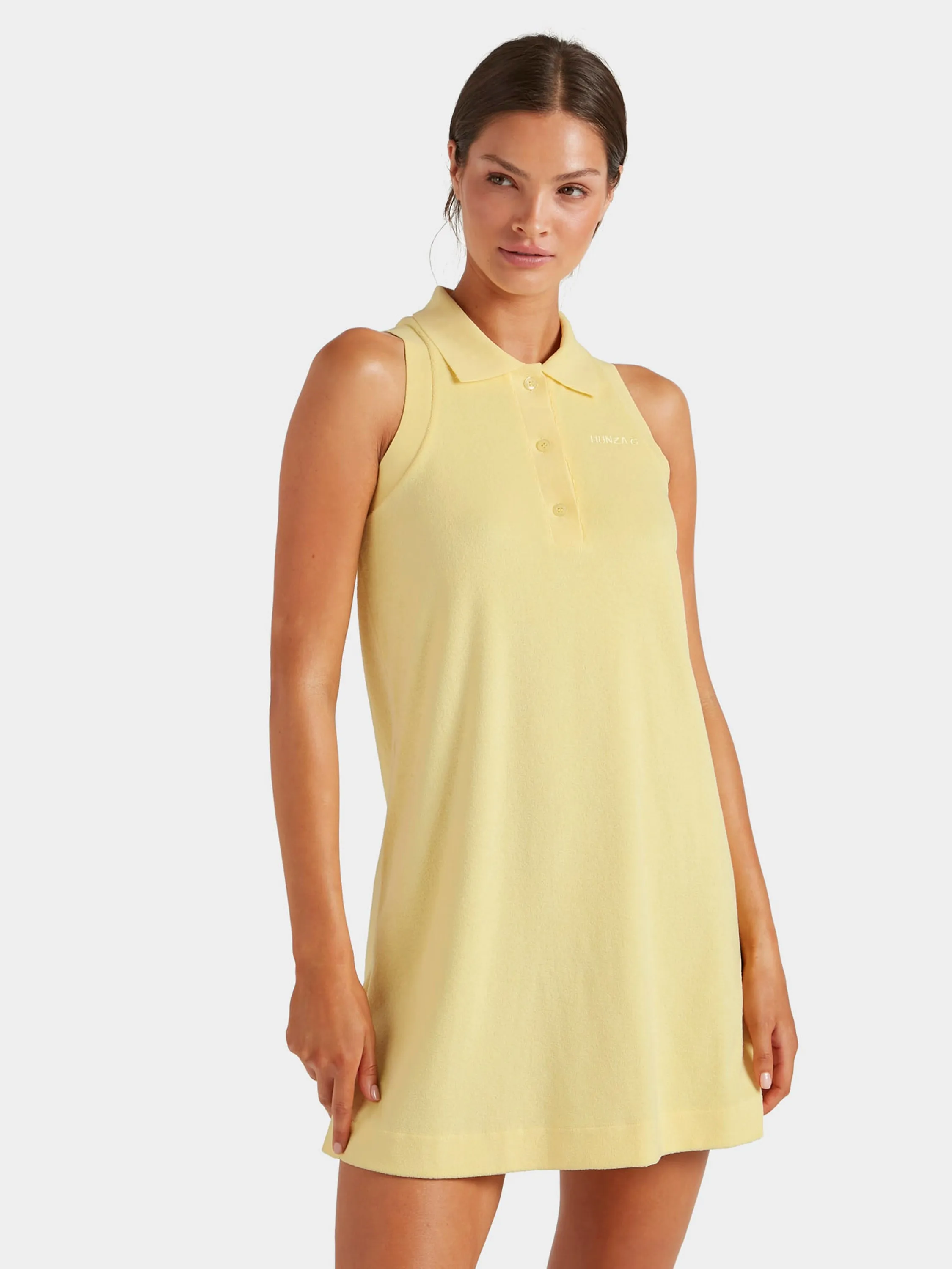 Terry Towelling Tennis Dress - Butter sold by Hunza G product image thumbnail 5