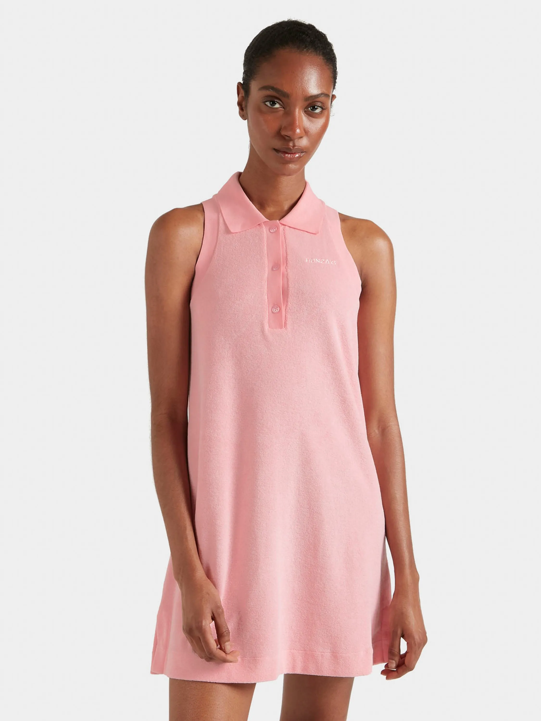 Terry Towelling Tennis Dress - Pink sold by Hunza G product image thumbnail 2