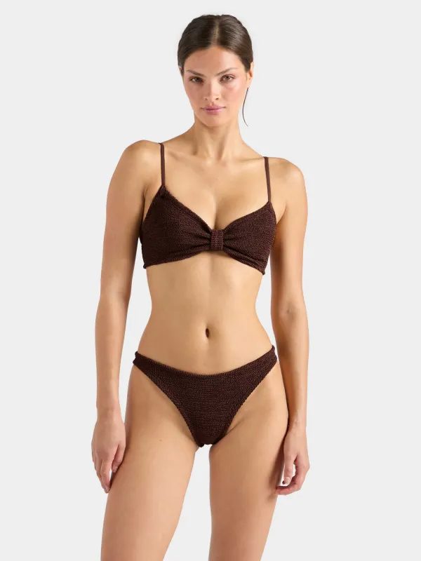 Alicia Bikini - Metallic Chocolate made by Hunza G