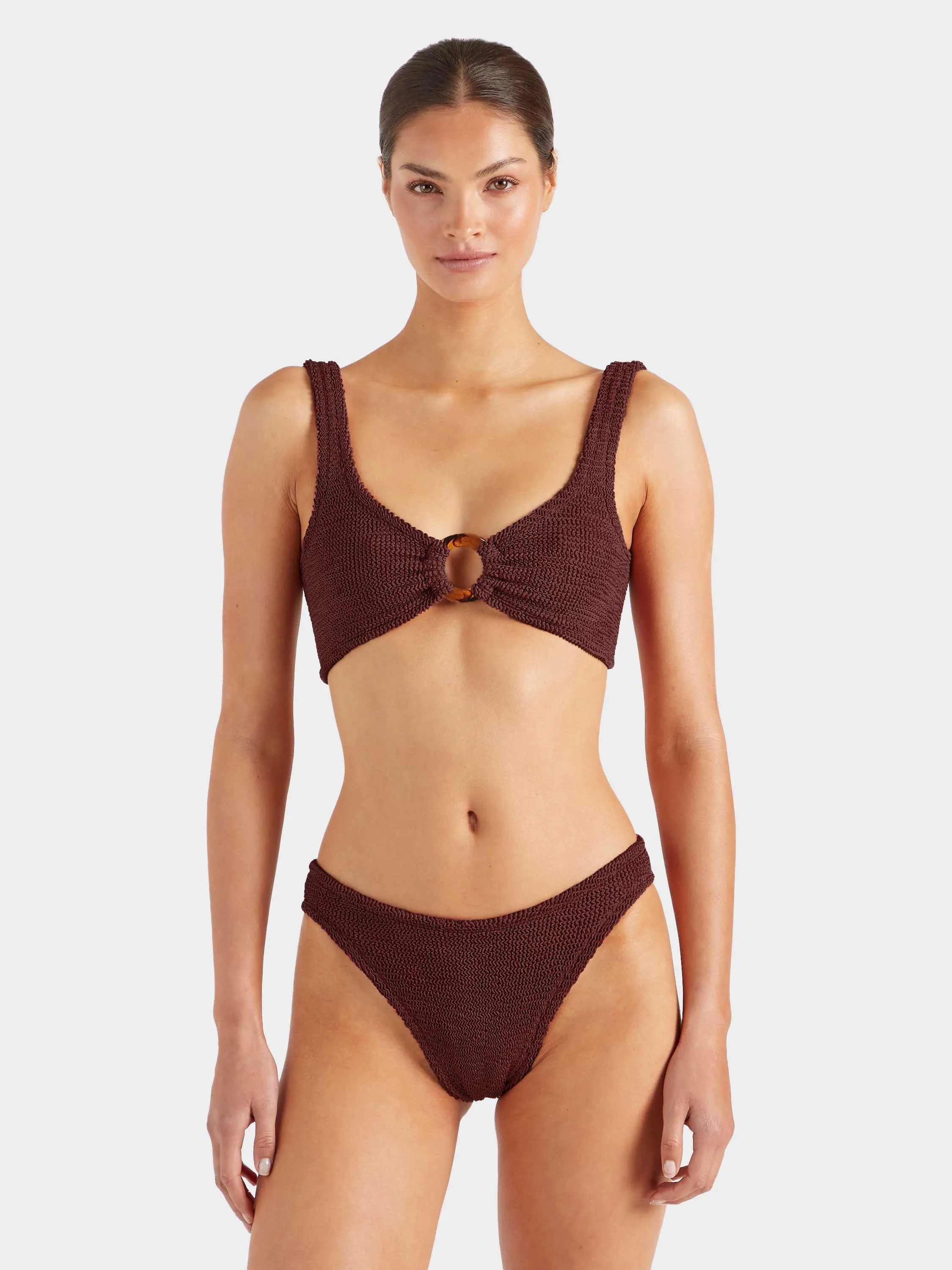 Julia Bikini - Metallic Chocolate sold by Hunza G product image thumbnail 2
