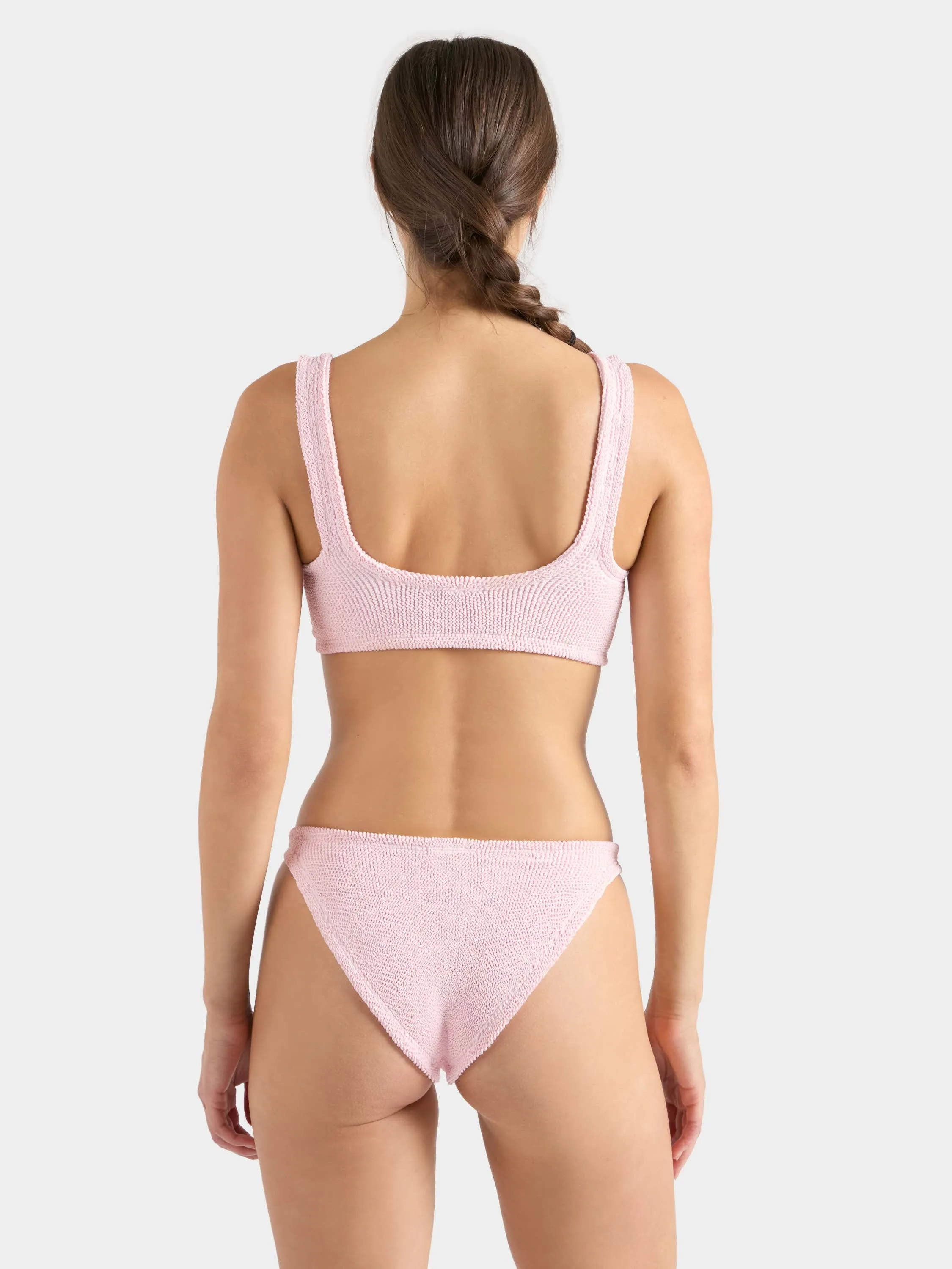 Julia With Gold Hoop Bikini - Ballet Pink sold by Hunza G product image thumbnail 3