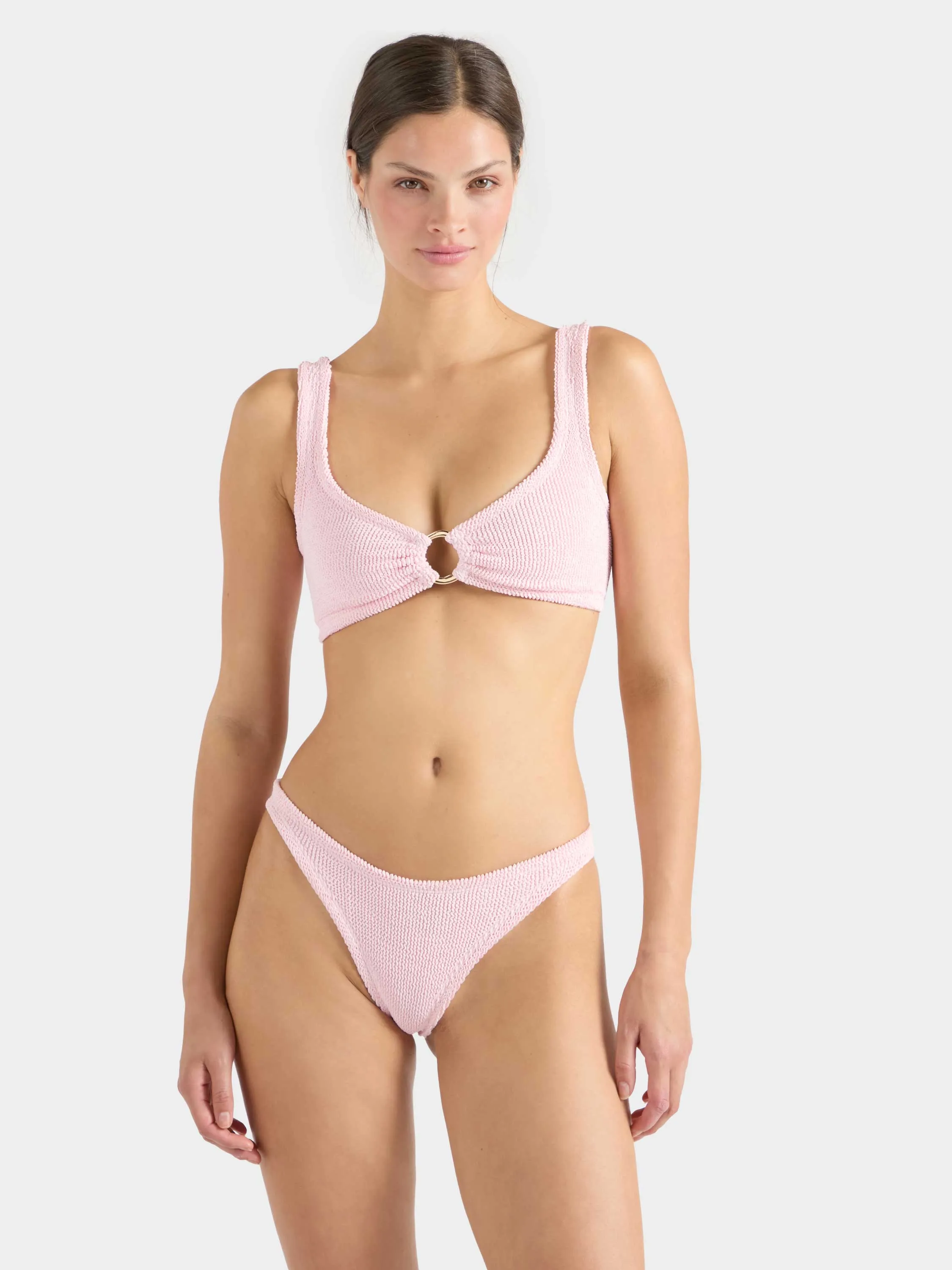 Julia With Gold Hoop Bikini - Ballet Pink sold by Hunza G product image thumbnail 2